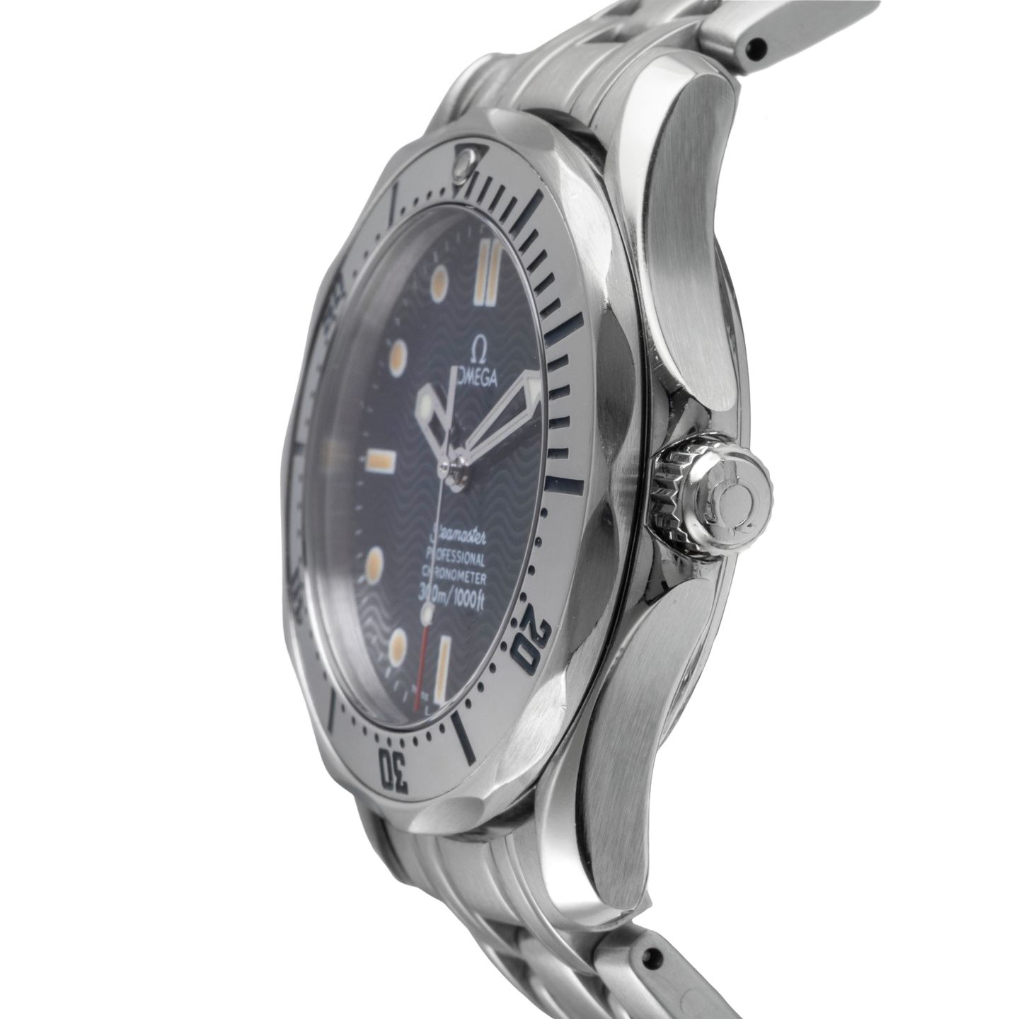 Omega Seamaster Diver 300 M 2552.80.00 (2000) - Blauw wijzerplaat 36mm Staal (6/8)