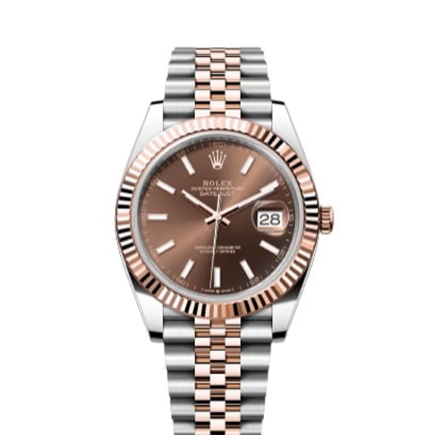 Rolex Datejust 41 126331 (2016) - Bruin wijzerplaat 41mm Staal (1/5)