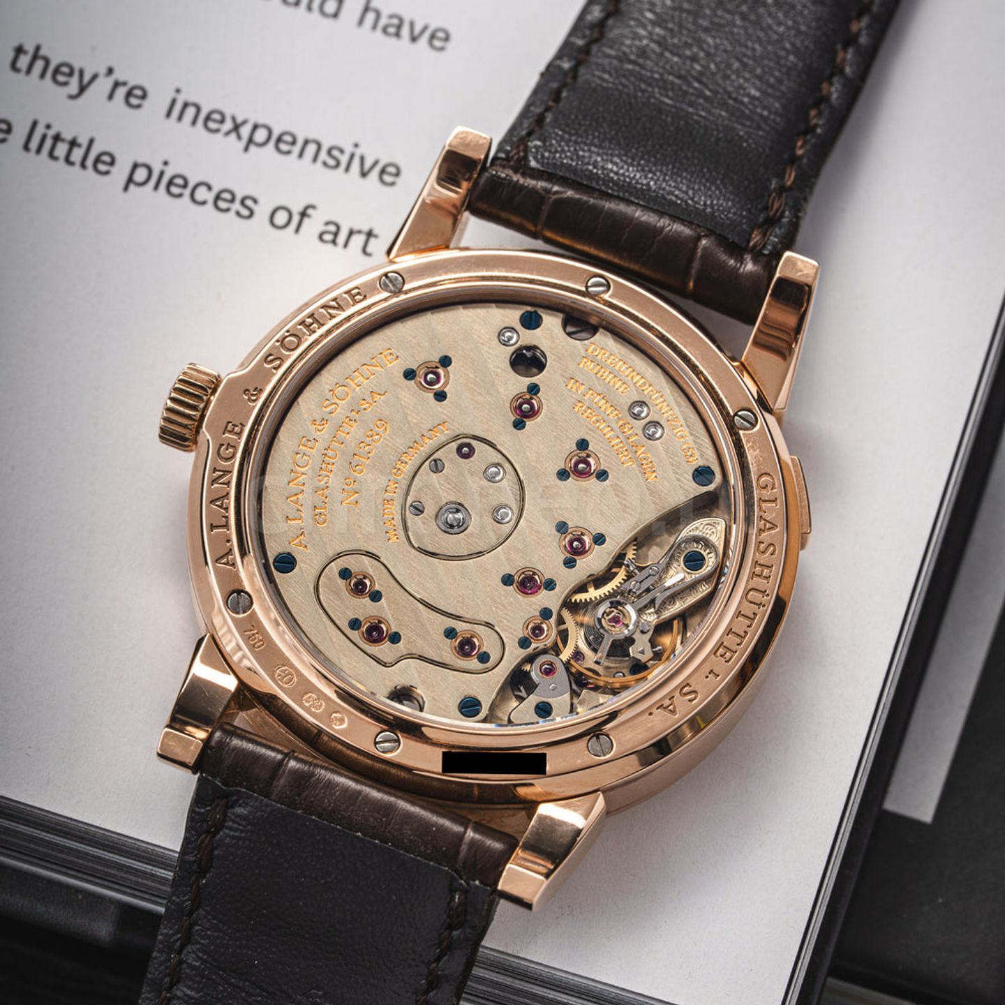 A. Lange & Söhne Lange 1 101.032 (Onbekend (willekeurig serienummer)) - Zilver wijzerplaat 39mm Roségoud (6/8)