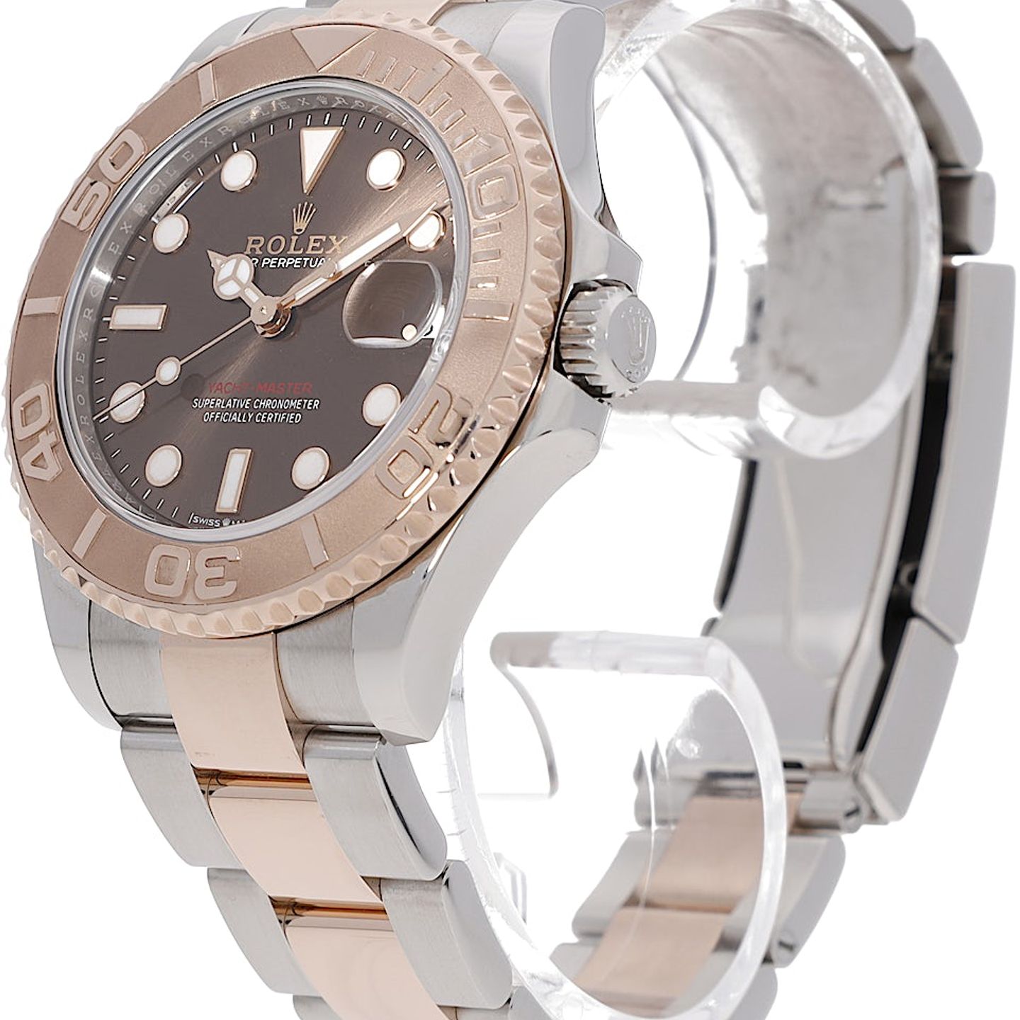 Rolex Yacht-Master 37 268621 (2023) - Brown dial 37 mm Gold/Steel case (3/5)
