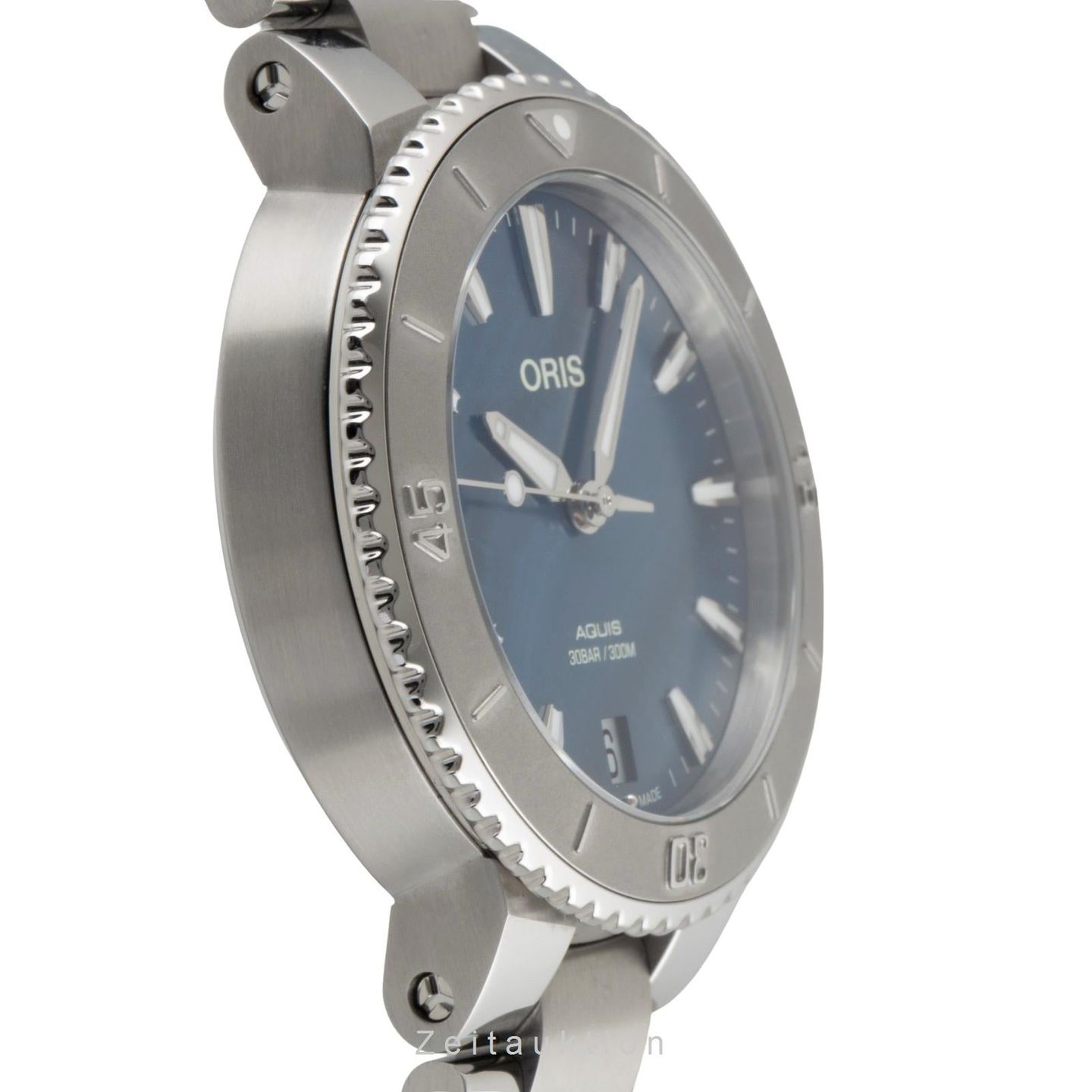 Oris Aquis Date 01 733 7770 4155-07 8 18 05P (Unknown (random serial)) - Blue dial 37 mm Steel case (6/8)