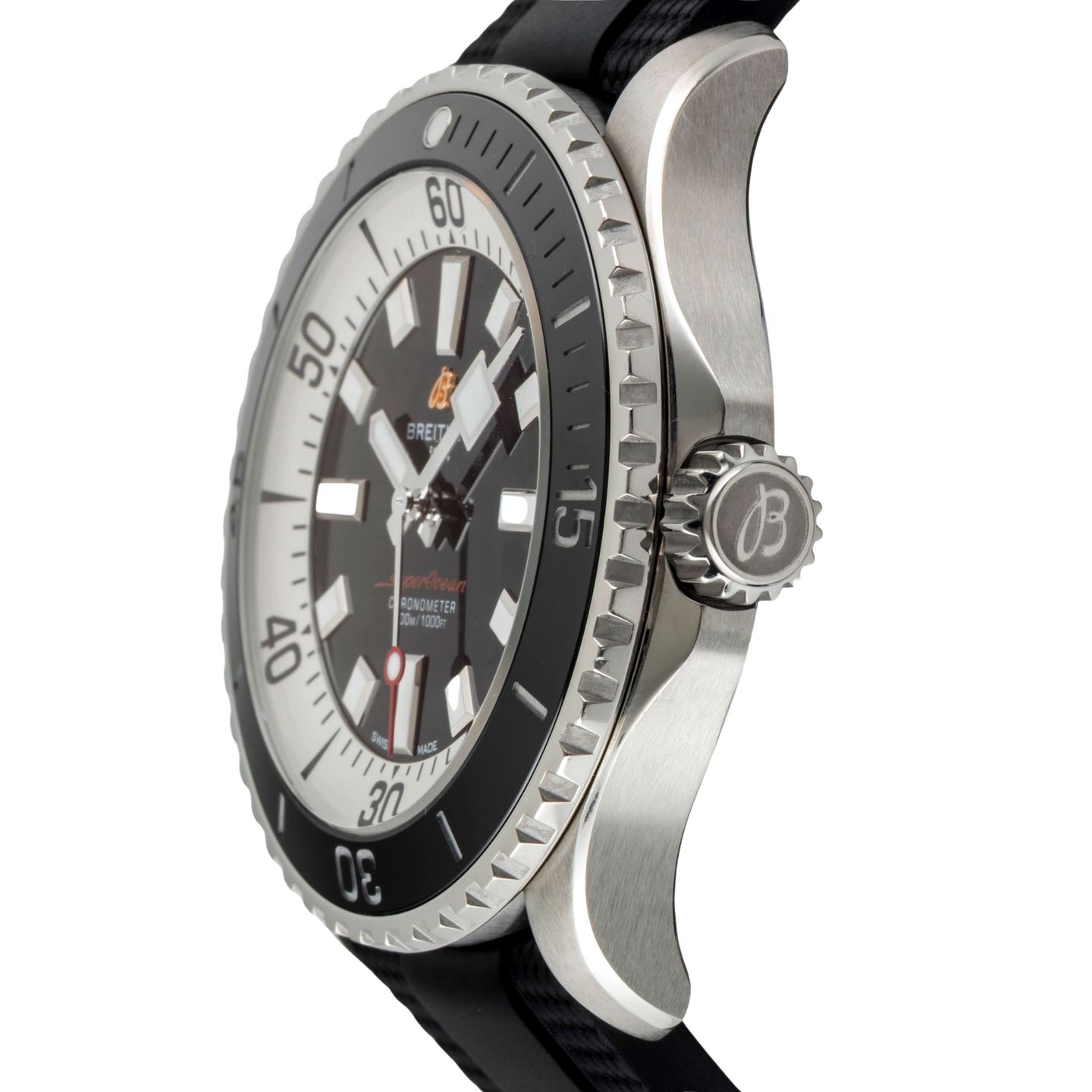 Breitling Superocean A17378211B1S1 (Unknown (random serial)) - Black dial 46 mm Steel case (6/8)