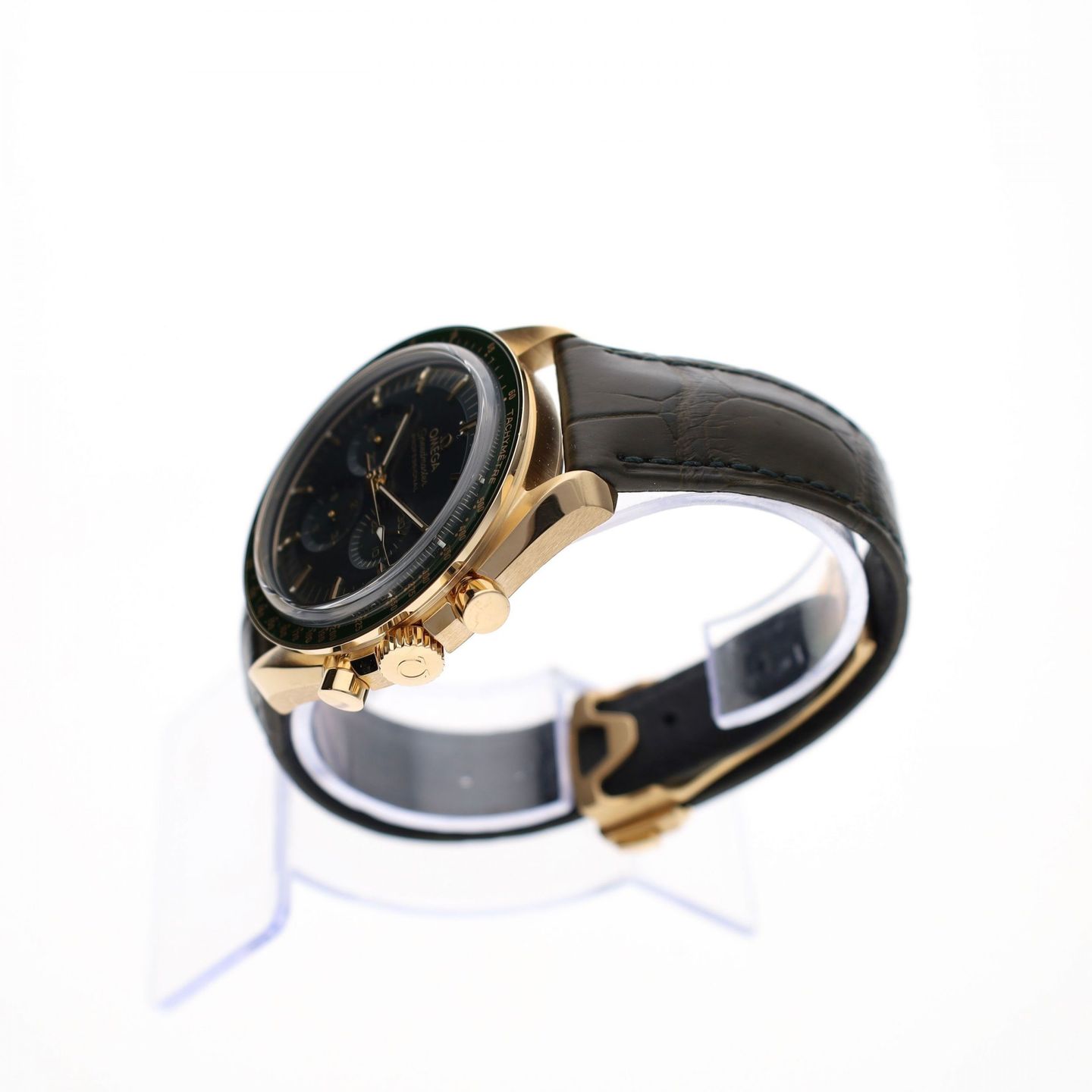 Omega Speedmaster Professional Moonwatch 310.63.42.50.10.001 (2025) - Green dial 42 mm Yellow Gold case (4/8)