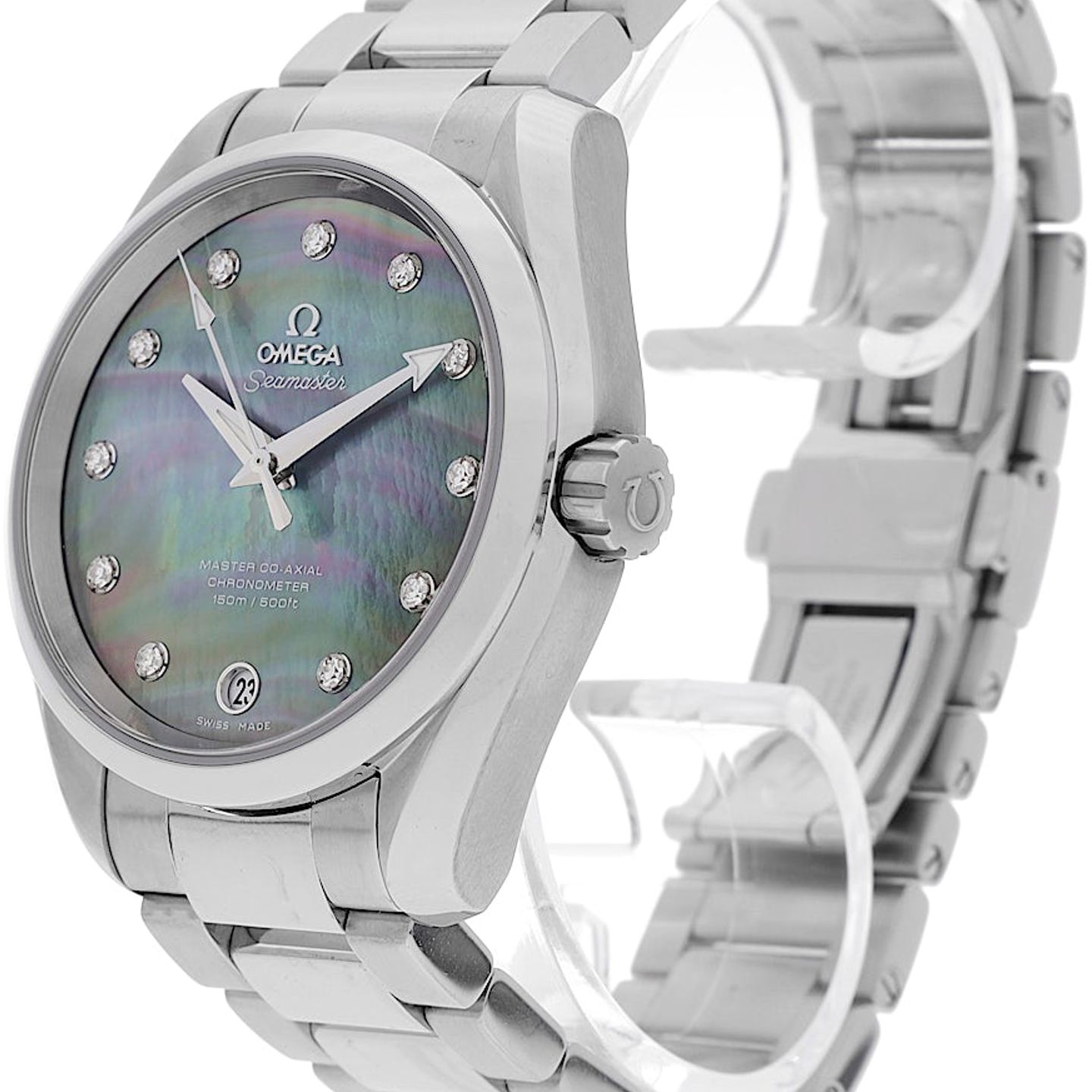 Omega Seamaster Aqua Terra 220.10.34.20.57.001 (2016) - Pearl dial 34 mm Steel case (3/5)