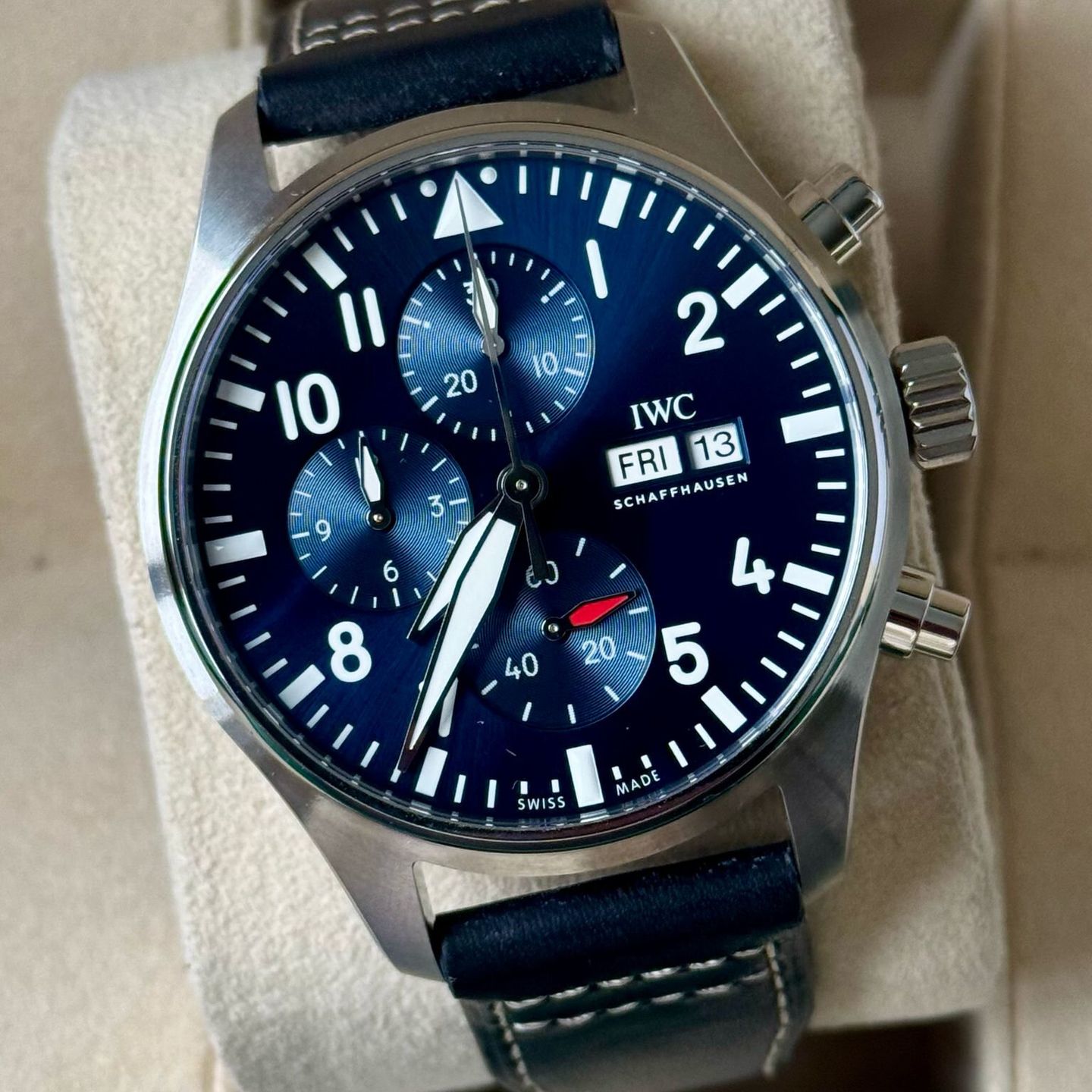 IWC Pilot Chronograph IW378003 (2026) - Blue dial 43 mm Steel case (1/7)