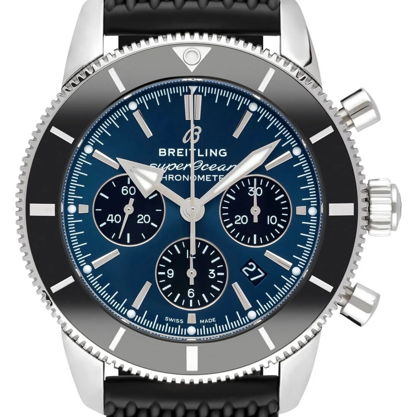 Breitling Superocean Heritage II Chronograph AB0162121C1S1 (2023) - Blue dial 44 mm Steel case (1/2)