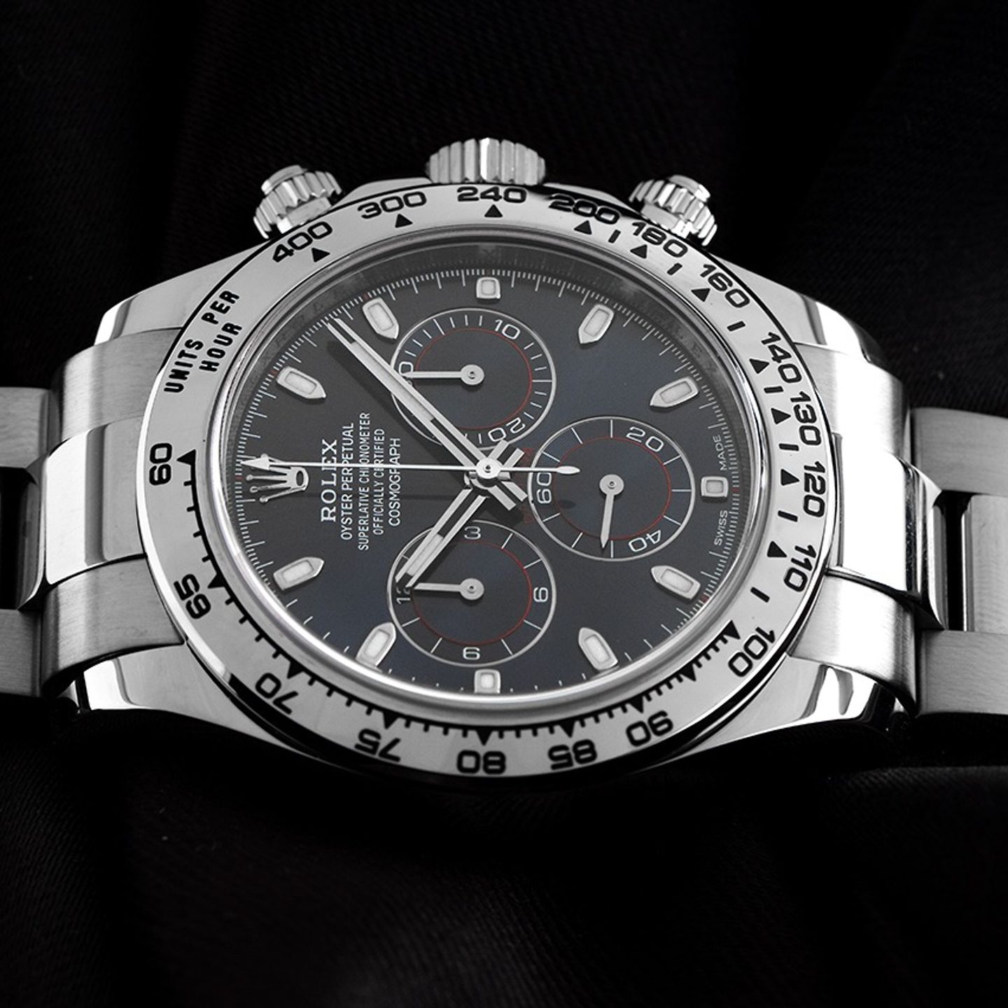 Rolex Daytona 116509 (2022) - Blue dial 40 mm White Gold case (3/8)