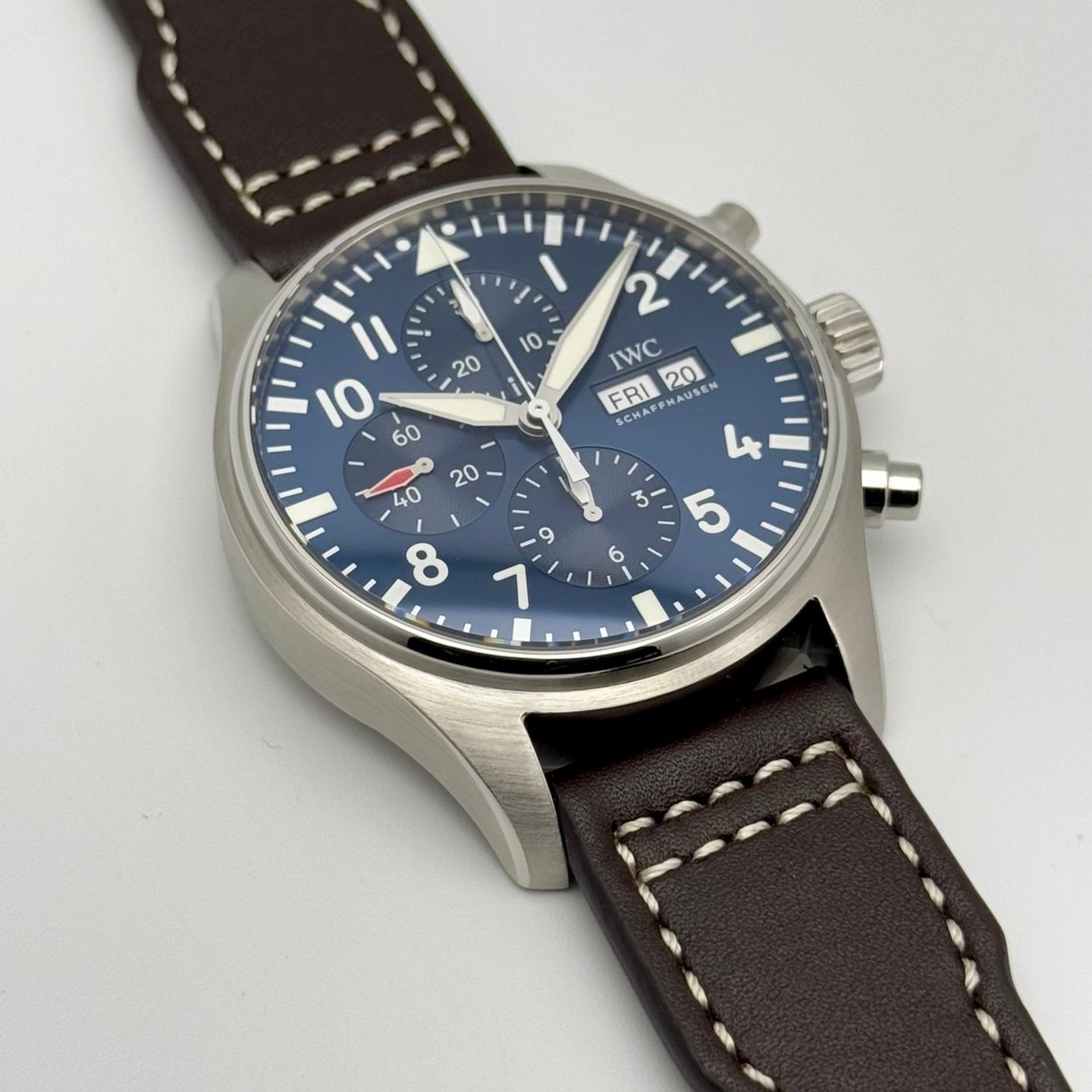 IWC Pilot Chronograph IW377714 (2016) - Blue dial 43 mm Steel case (6/10)