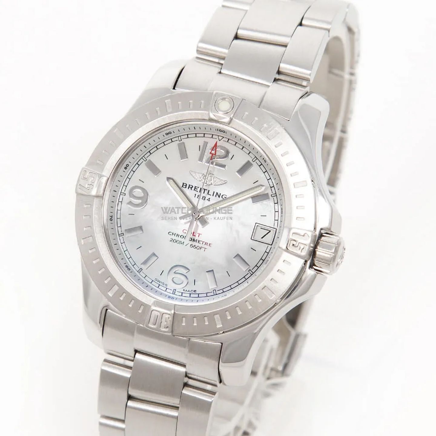 Breitling Colt 36 A7438911/A772/178A (2017) - White dial 36 mm Steel case (1/8)