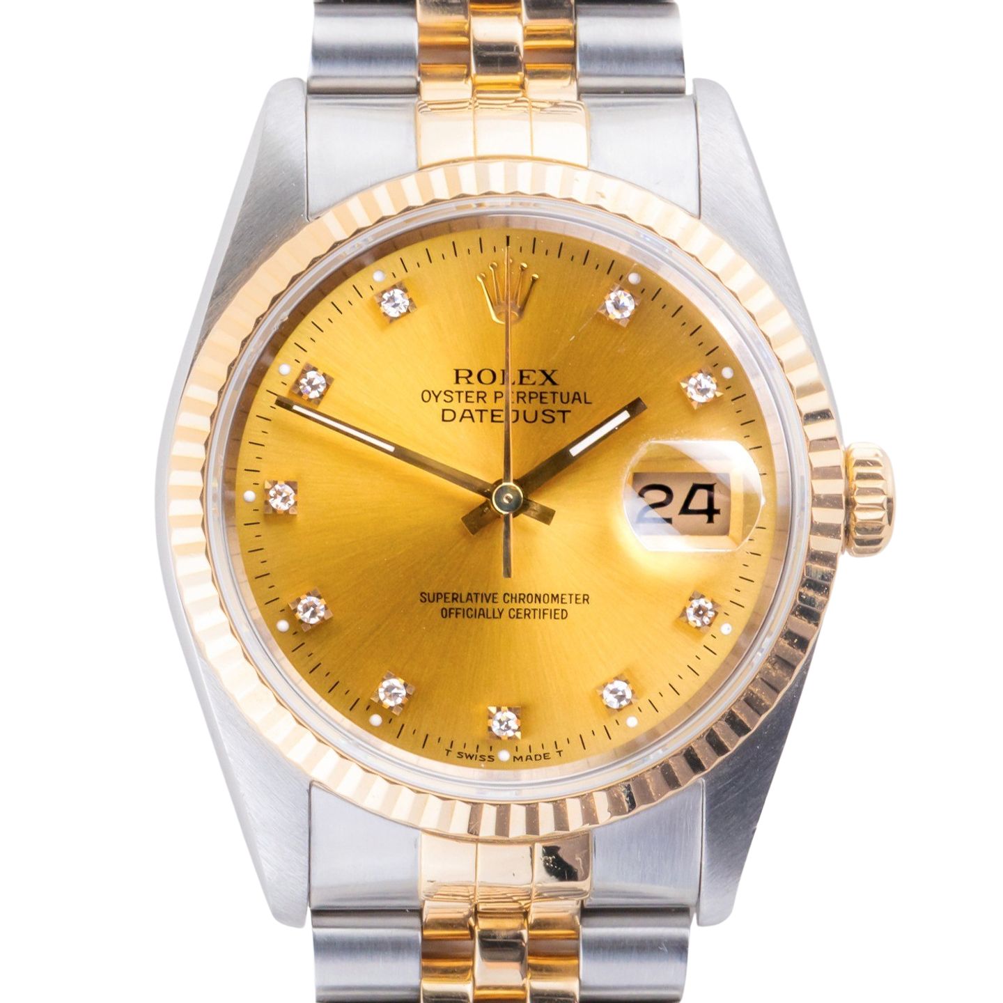 Rolex Datejust 36 16233 (1992) - 36mm Goud/Staal (3/7)