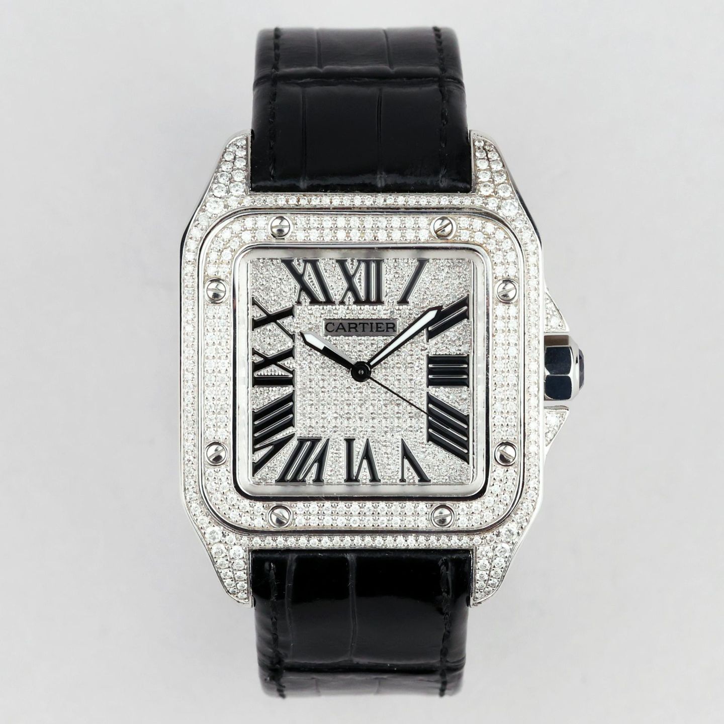 Cartier Santos 100 2656 (Unknown (random serial)) - 38 mm Steel case (1/8)