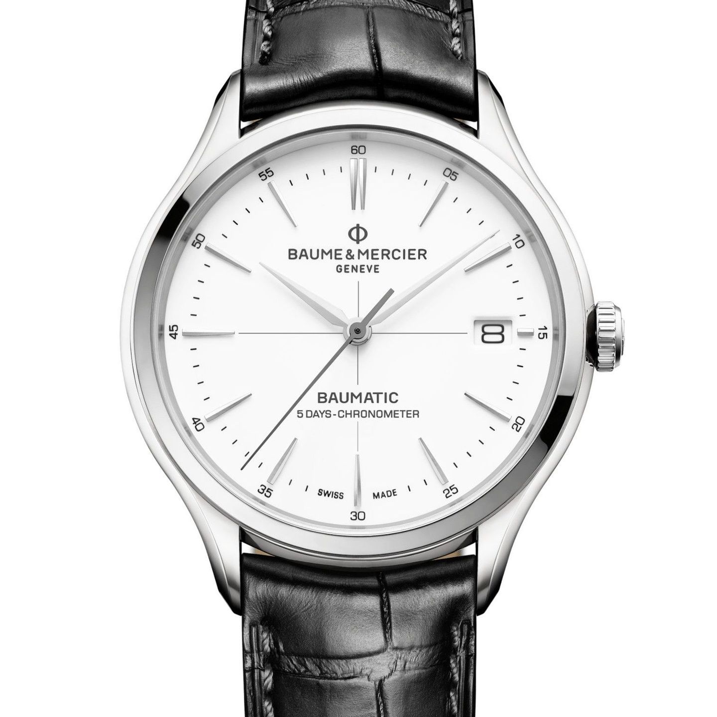 Baume & Mercier Clifton M0A10518 (2024) - White dial 40 mm Steel case (2/3)