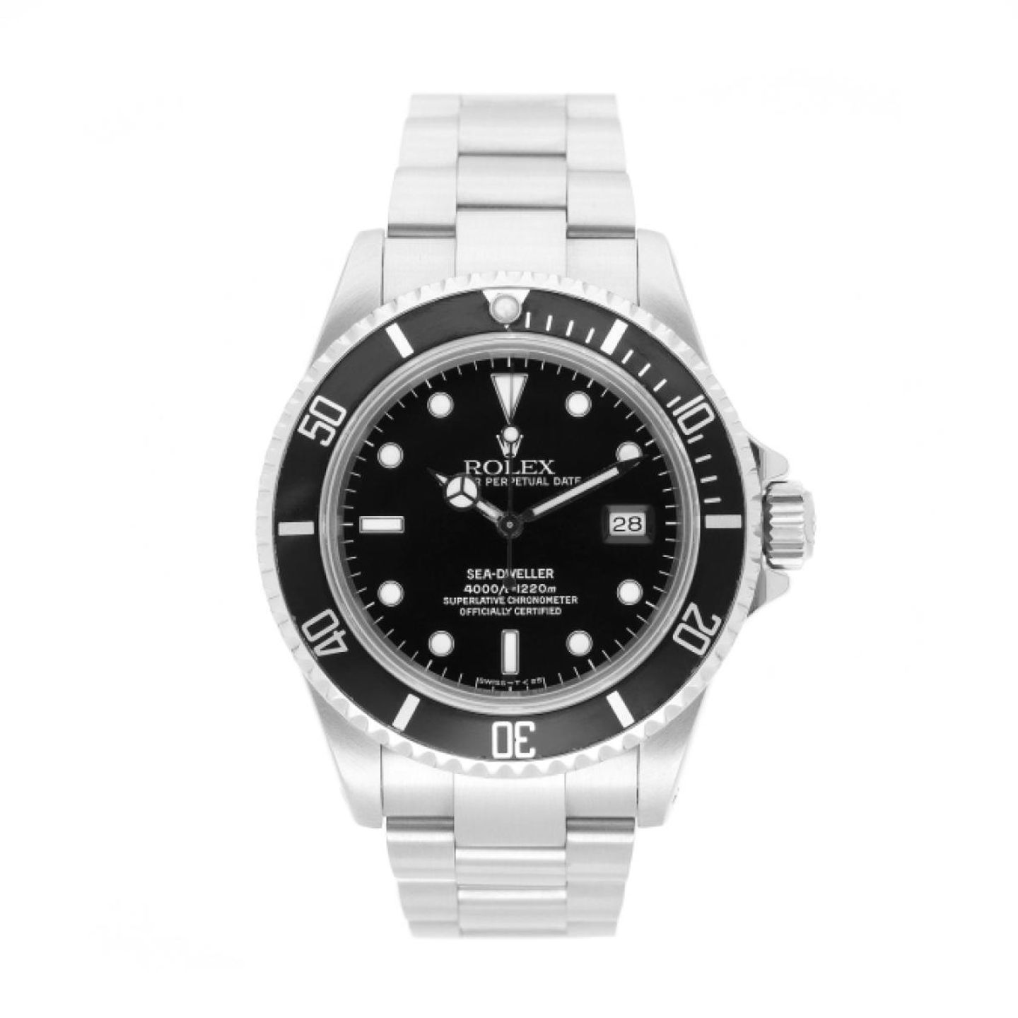 Rolex Sea-Dweller 4000 16600 (1996) - Zwart wijzerplaat 40mm Staal (1/5)