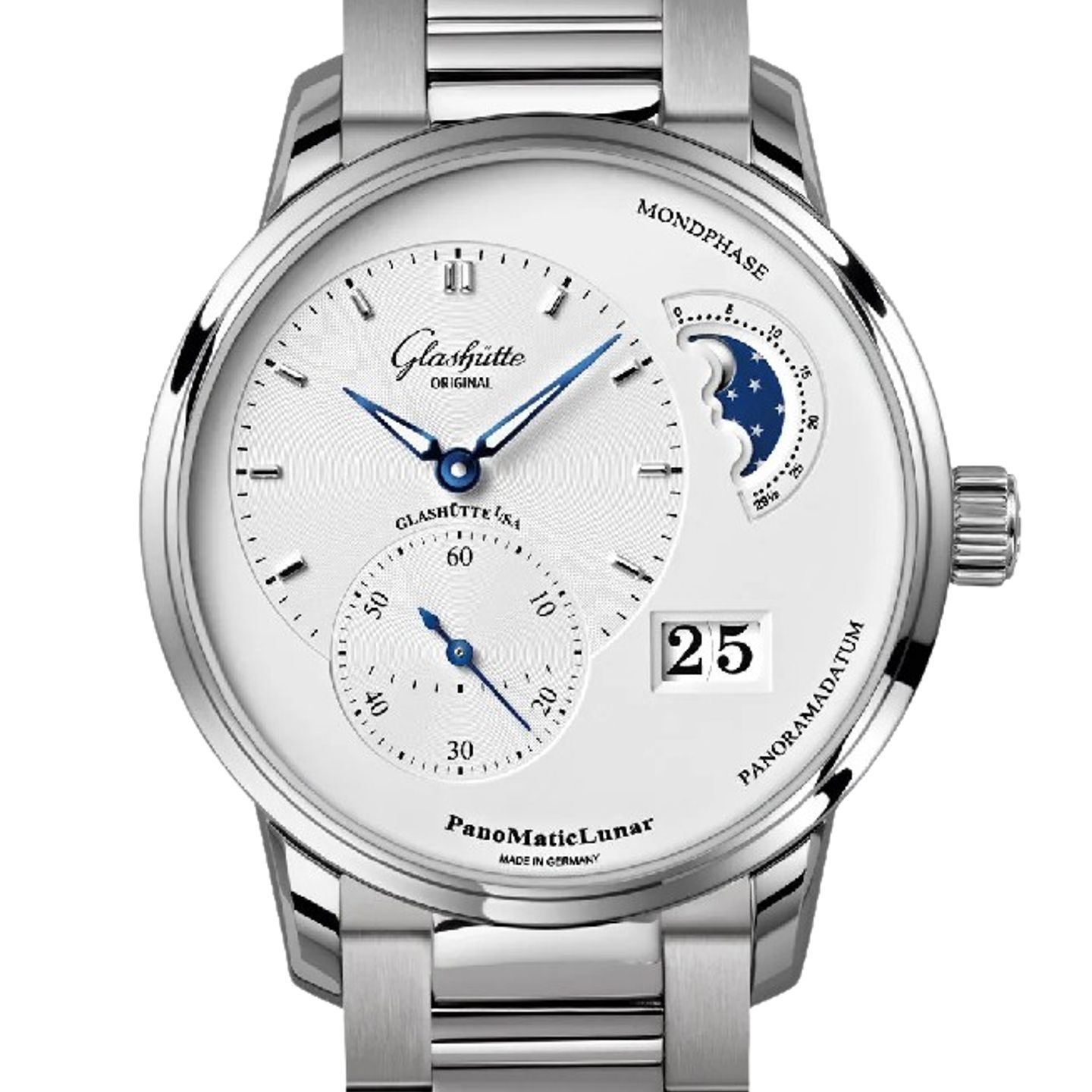 Glashütte Original PanoMaticLunar 1-90-02-42-32-71 (2024) - Silver dial 40 mm Steel case (1/1)