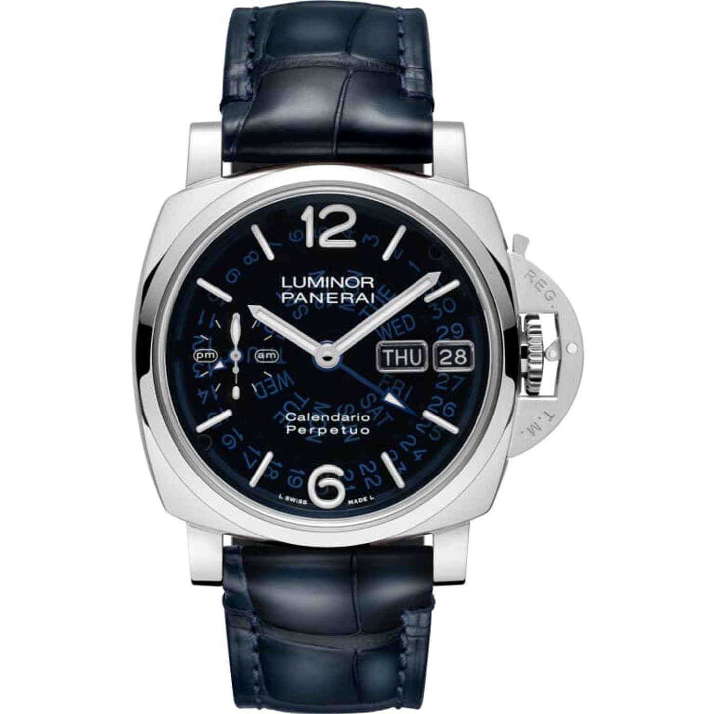 Panerai Luminor 1950 PAM01575 (2025) - Blue dial 44 mm Platinum case (1/1)