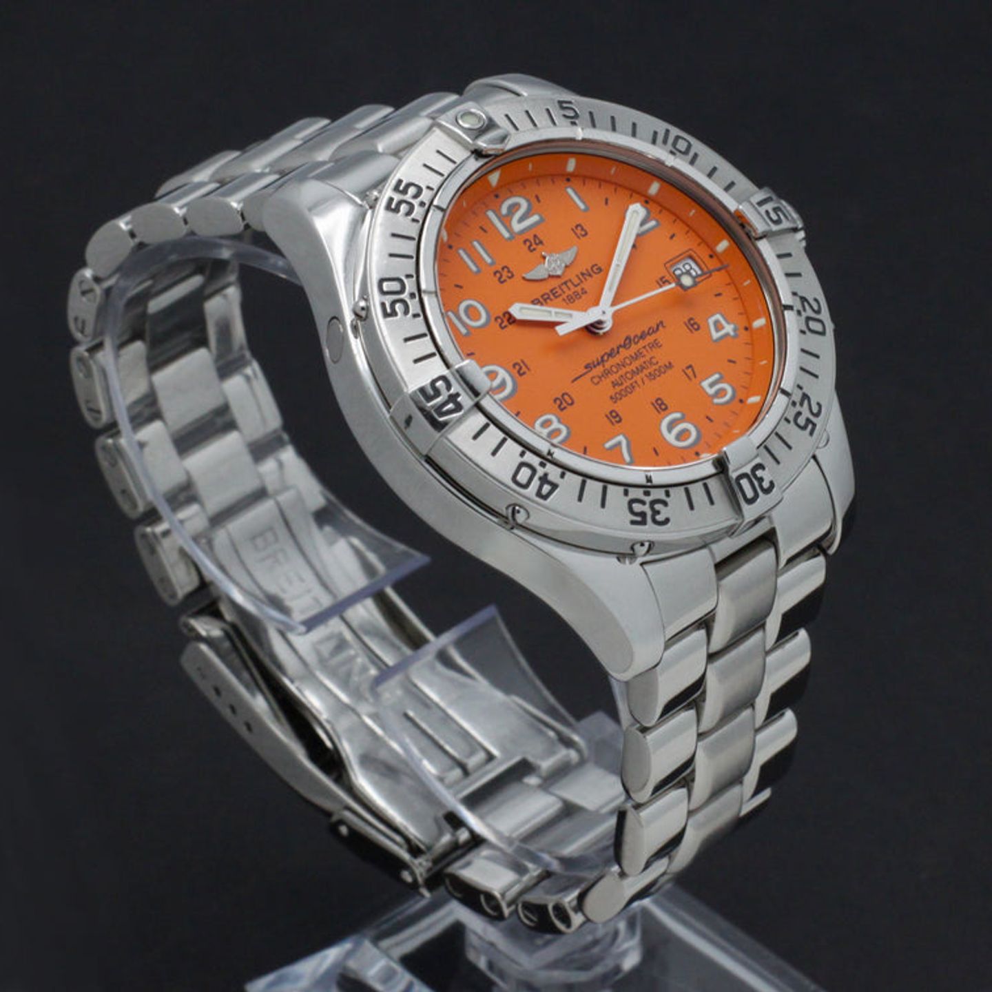 Breitling Superocean A17360 (2007) - Orange dial 42 mm Steel case (6/7)