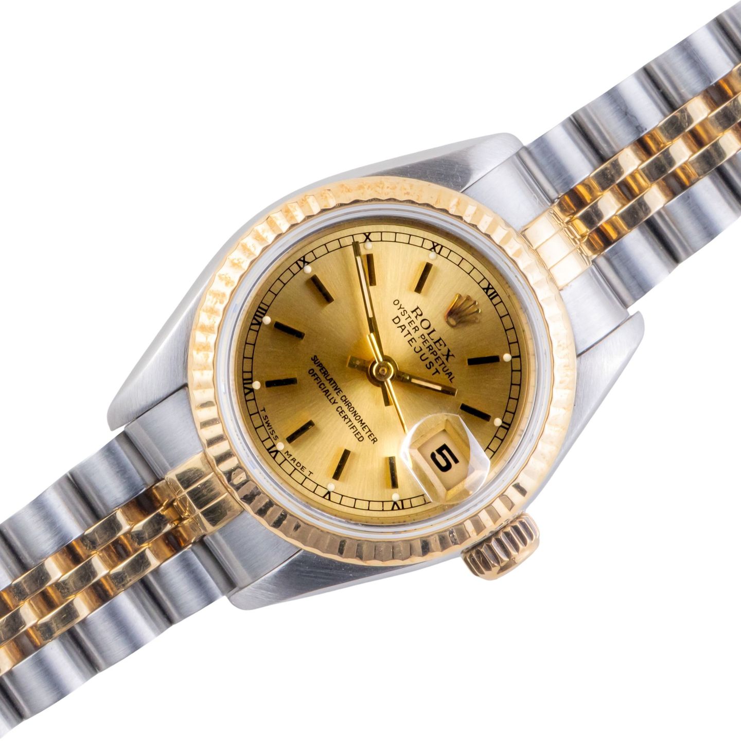 Rolex Lady-Datejust 69173 (1993) - 26mm Goud/Staal (1/8)
