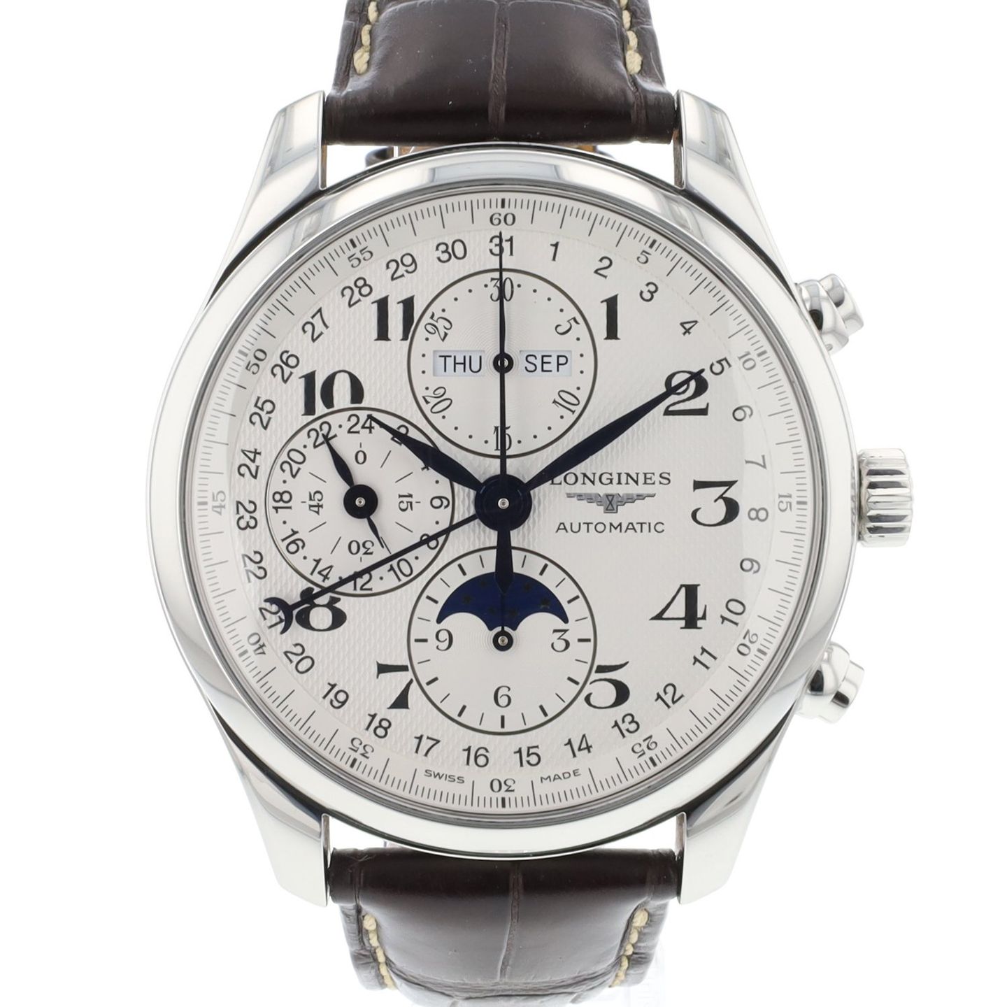 Longines Master Collection L2.773.4.51.6 (2022) - Zwart wijzerplaat 42mm Staal (1/3)