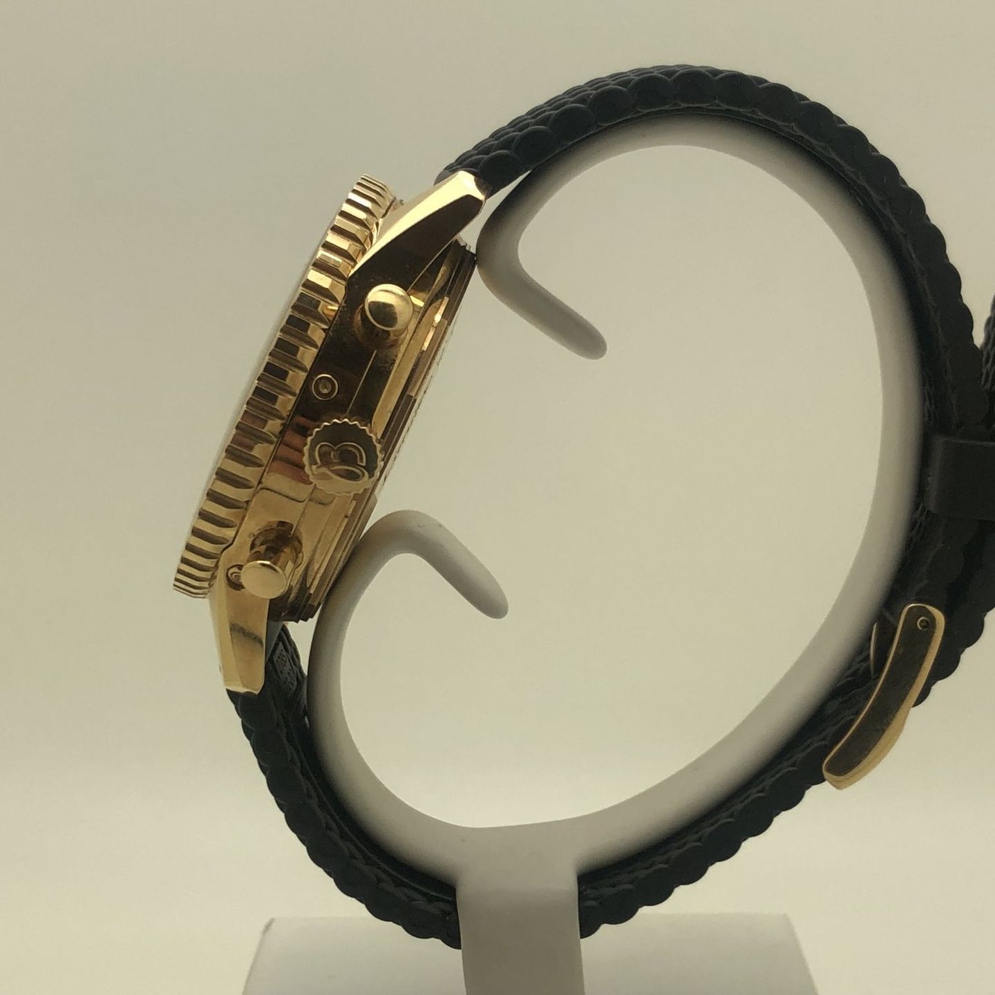 Breitling Montbrillant Olympus H19340 (2005) - Black dial 43 mm Rose Gold case (5/8)