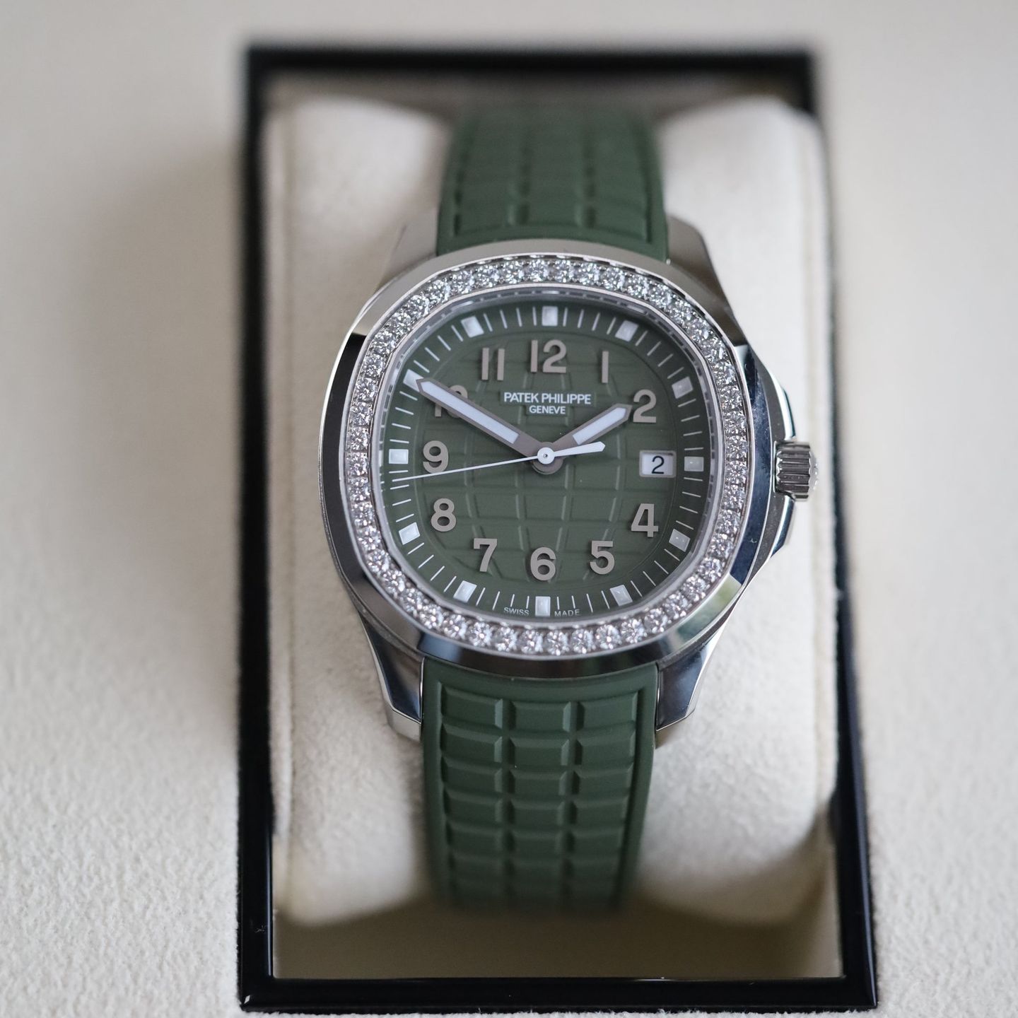 Patek Philippe Aquanaut 5267/200A (2024) - Groen wijzerplaat 39mm Staal (4/4)