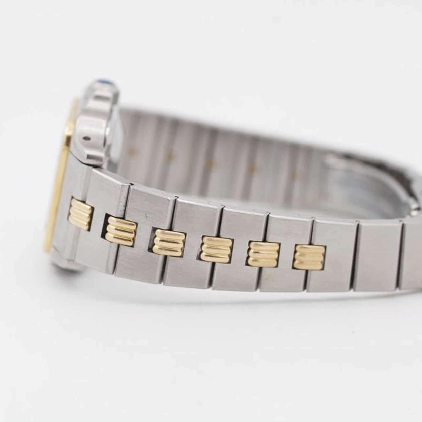 Cartier Santos 0902 (1990) - White dial 24 mm Gold/Steel case (4/8)