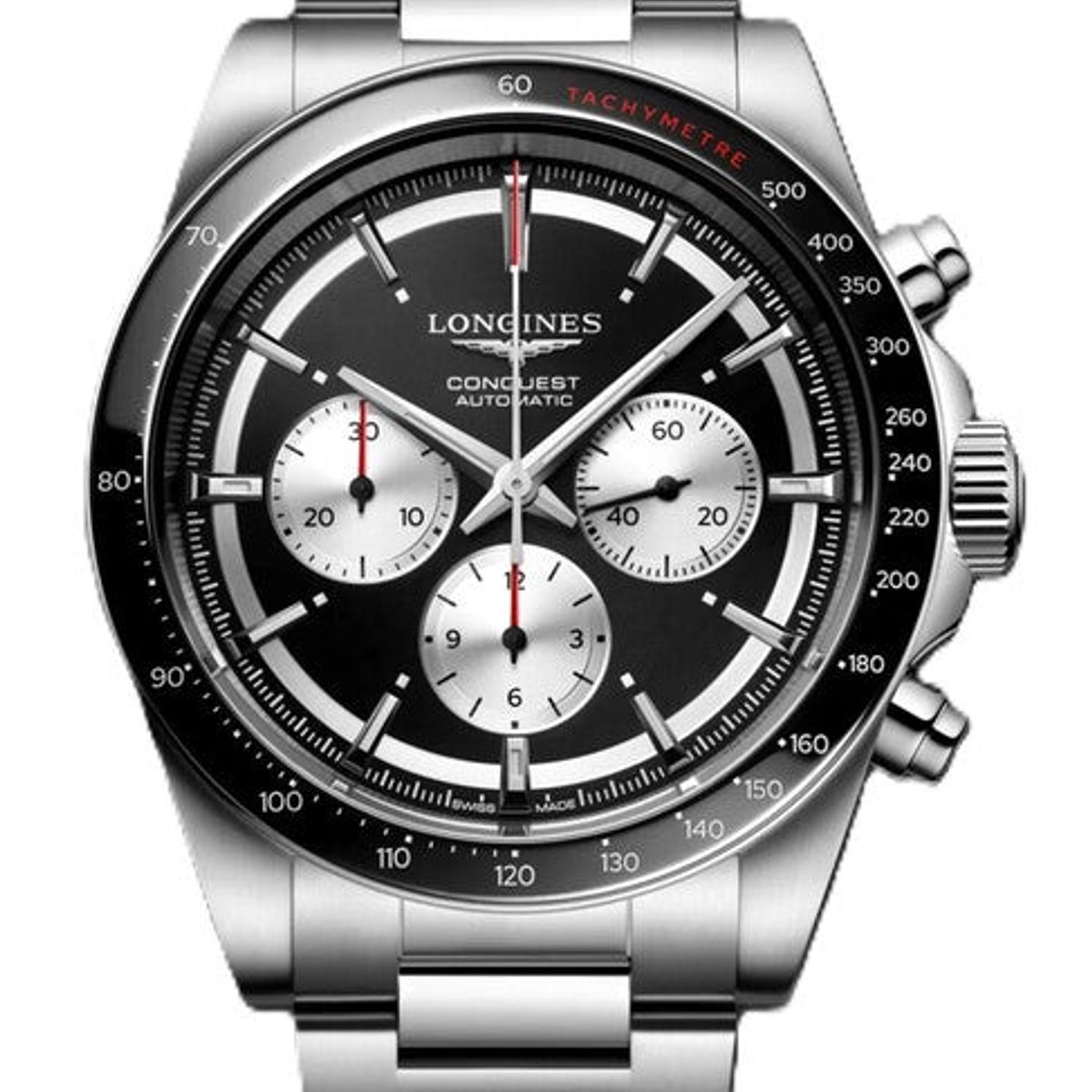 Longines Conquest L3.835.4.52.6 (2026) - Zwart wijzerplaat 42mm Staal (1/1)