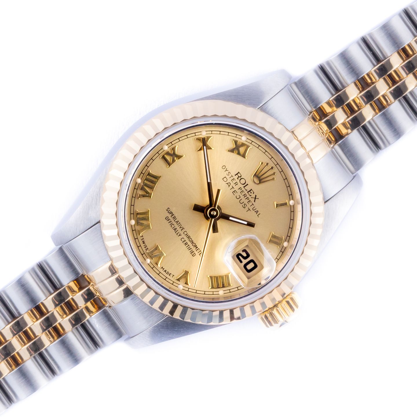 Rolex Lady-Datejust 69173 (1993) - 26mm Goud/Staal (1/8)