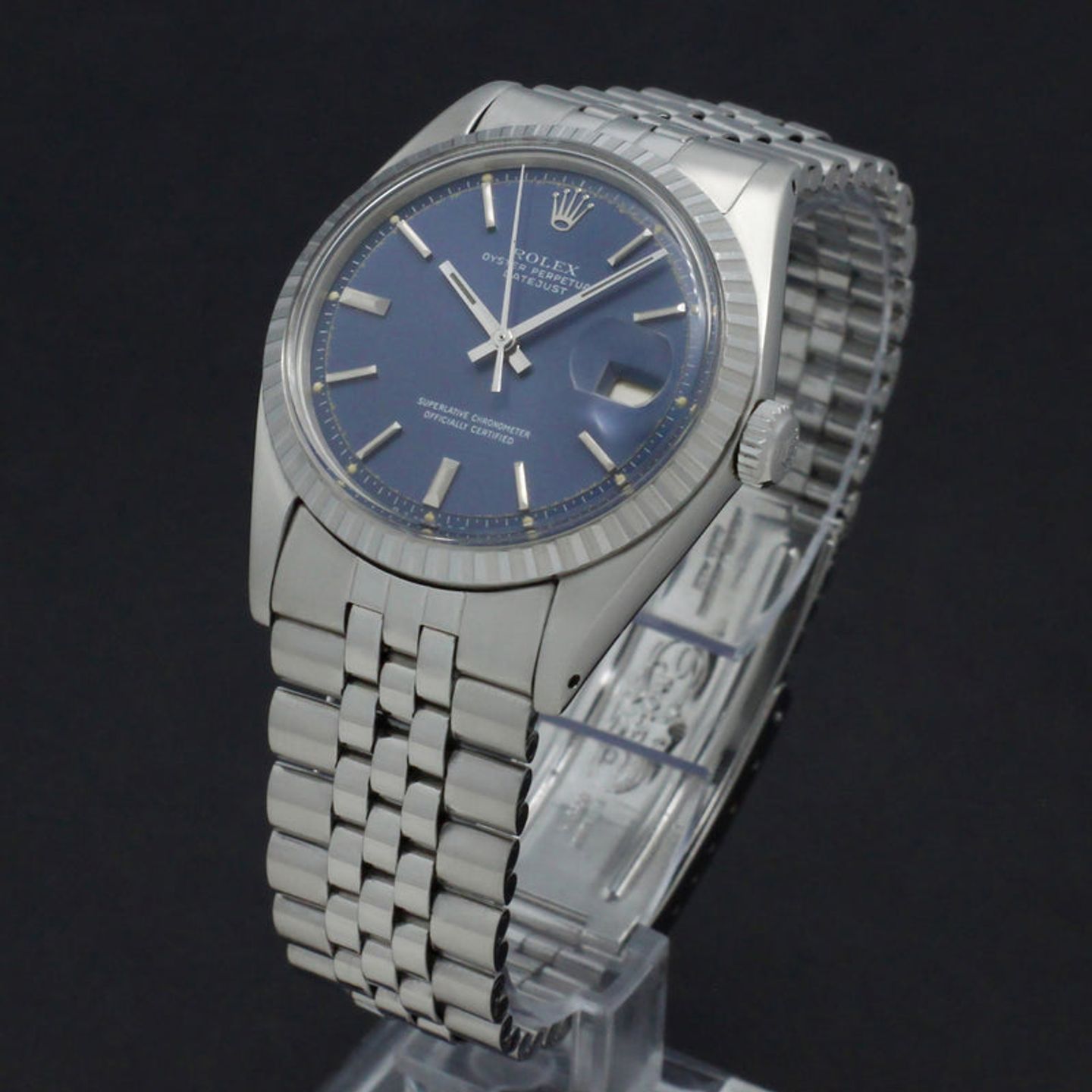 Rolex Datejust 1603 (1973) - Blue dial 36 mm Steel case (10/14)