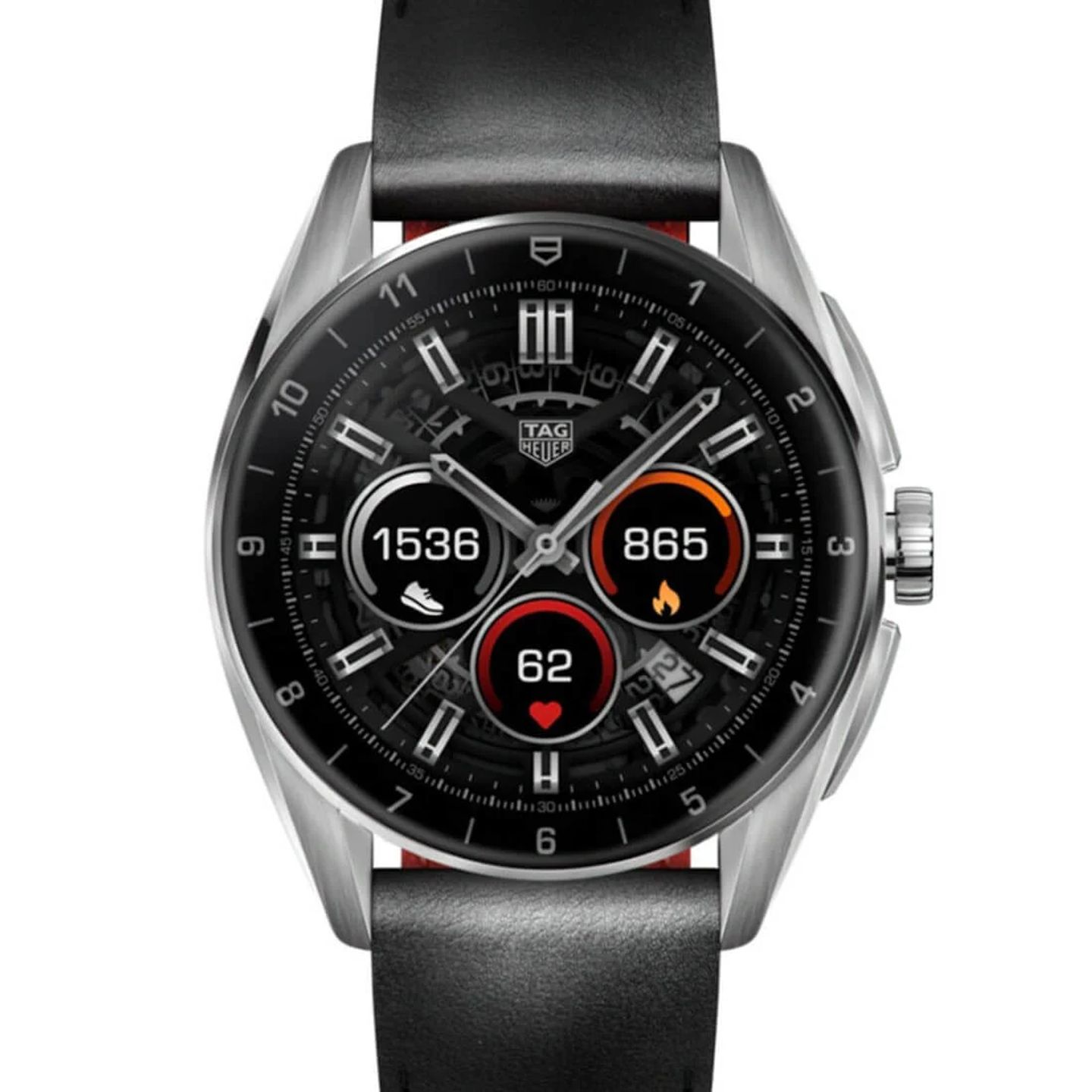 TAG Heuer Connected SBR8010.BC6608 (2023) - Black dial 42 mm Steel case (2/3)