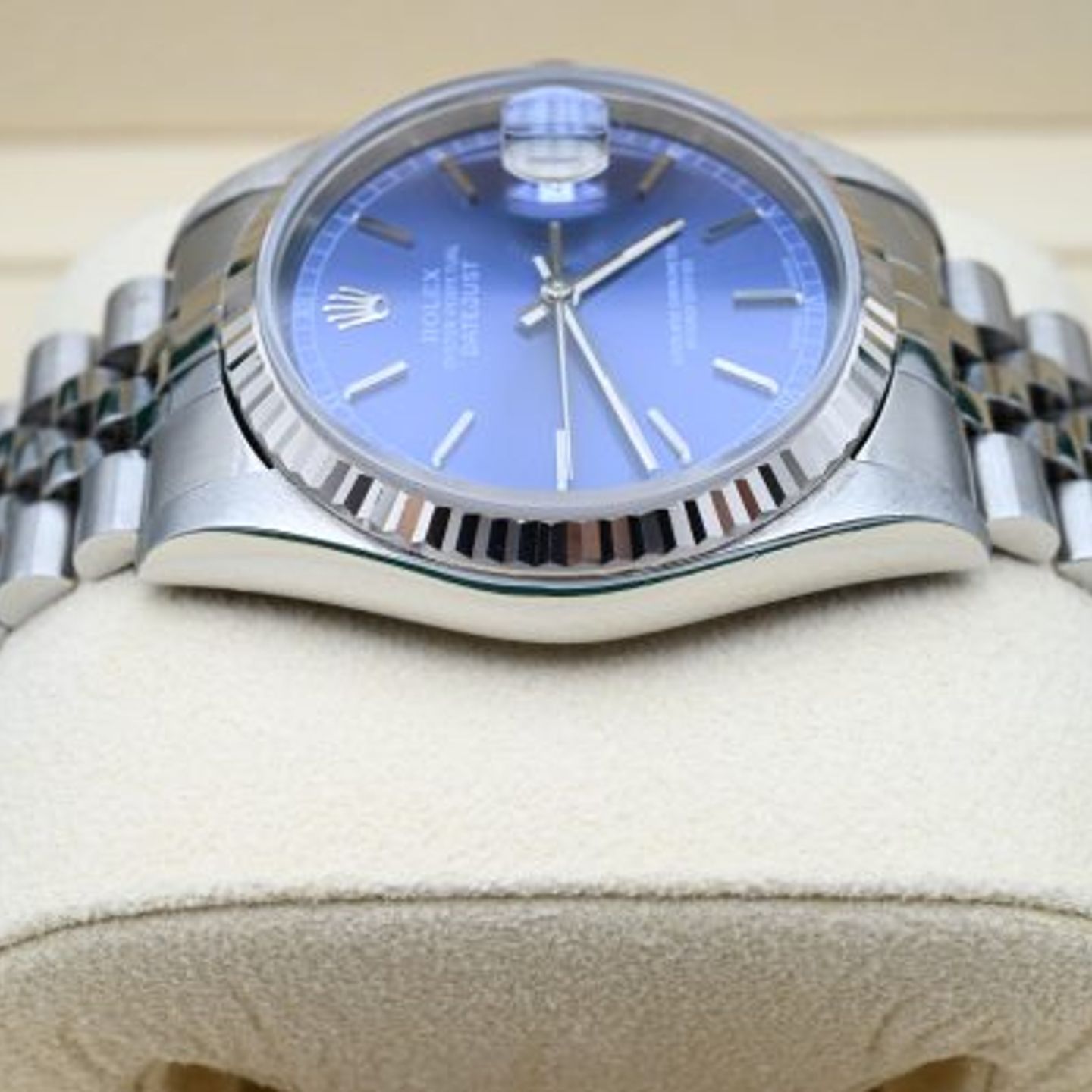 Rolex Datejust 36 16234 (1995) - Blauw wijzerplaat 36mm Staal (4/8)