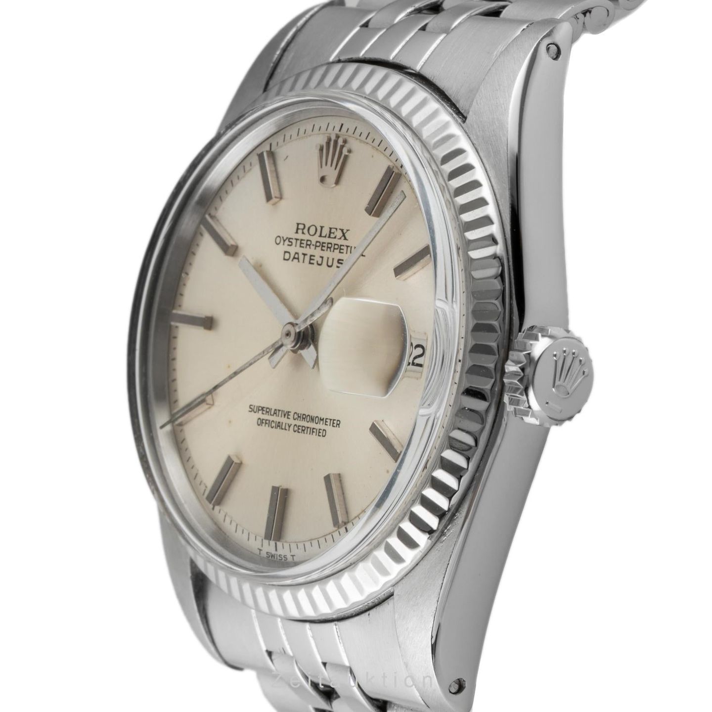 Rolex Datejust 1601 (1971) - Silver dial 36 mm Gold/Steel case (6/8)