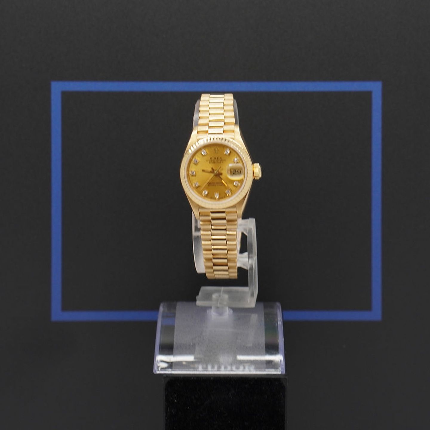 Rolex Lady-Datejust 69178 (1987) - Gold dial 26 mm Yellow Gold case (1/8)