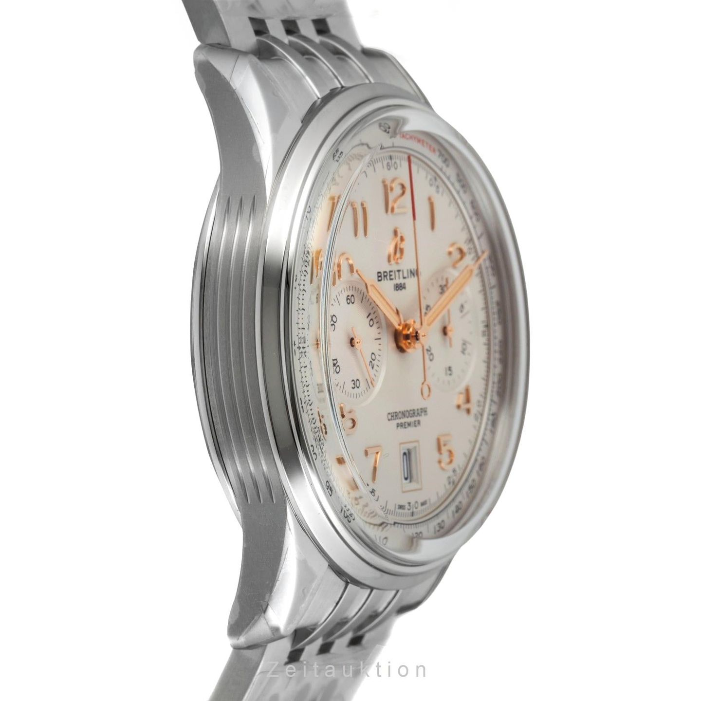 Breitling Premier AB0145211G1A1 (Onbekend (willekeurig serienummer)) - Beige wijzerplaat 42mm Staal (6/8)