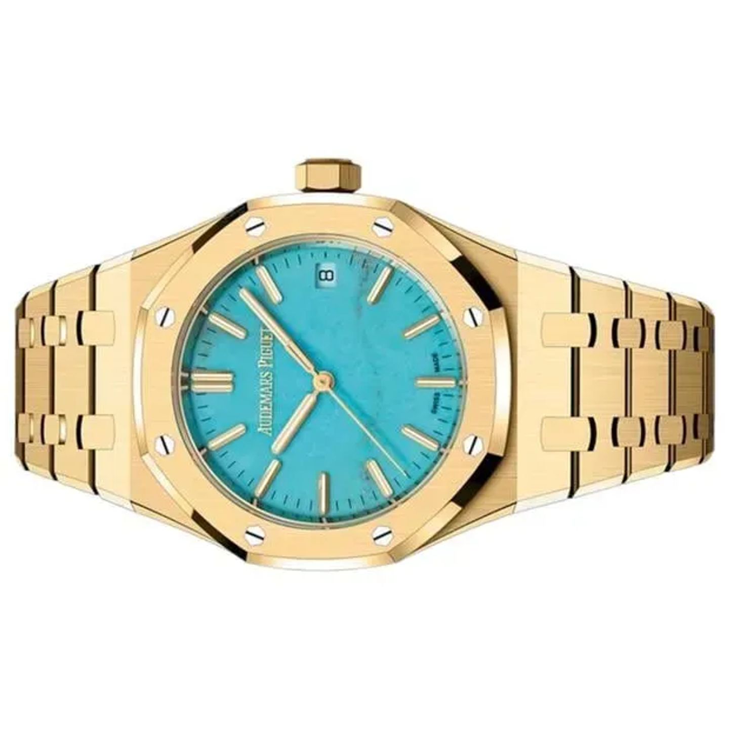 Audemars Piguet Royal Oak Selfwinding 15550BA.00.1356BA.01 (2025) - Paars wijzerplaat 37mm Geelgoud (2/6)