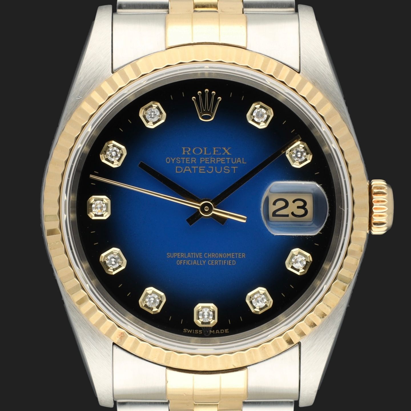 Rolex Datejust 36 16233 (2000) - 36 mm Gold/Steel case (2/8)