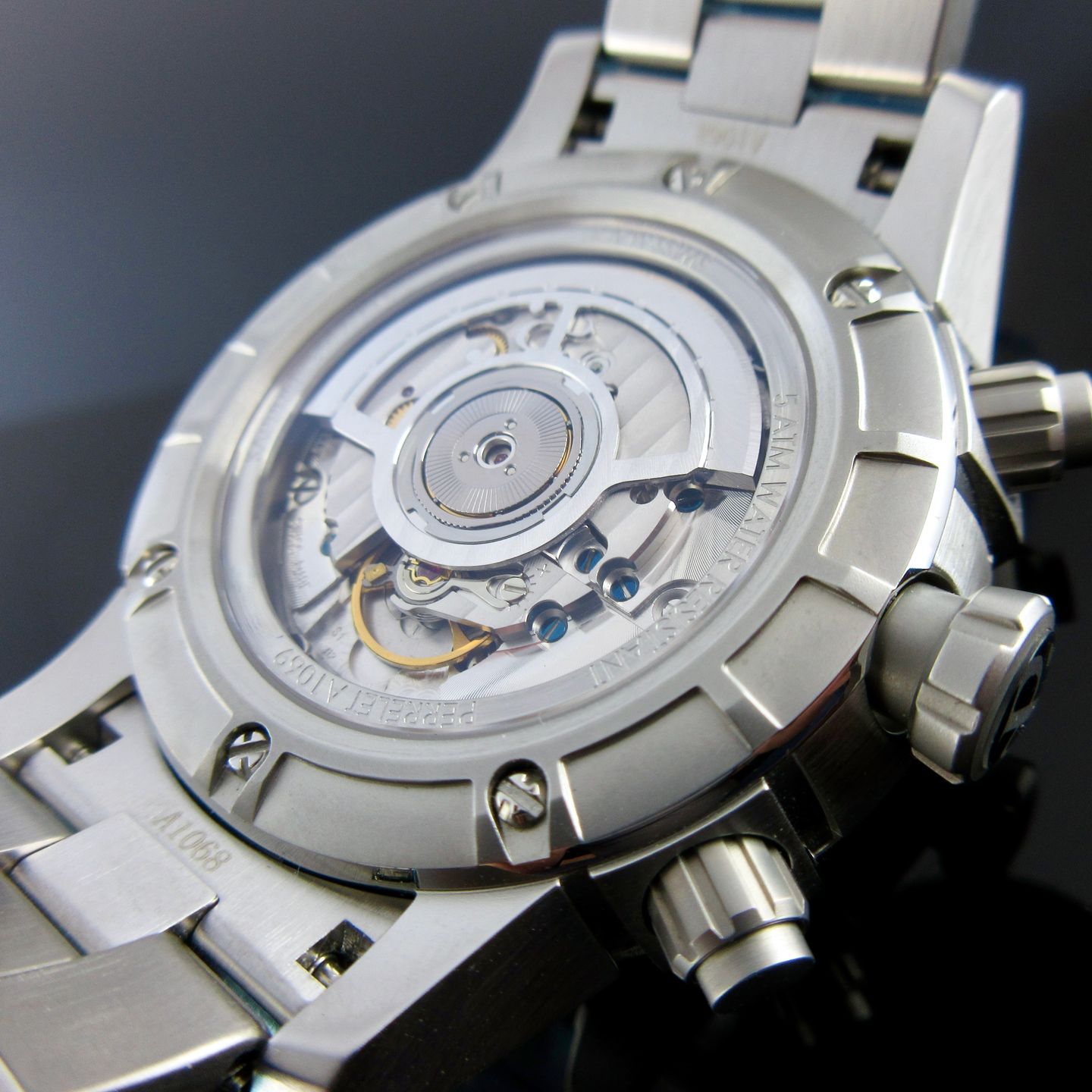 Perrelet Unknown A1069/B (2025) - Black dial 44 mm Steel case (7/8)