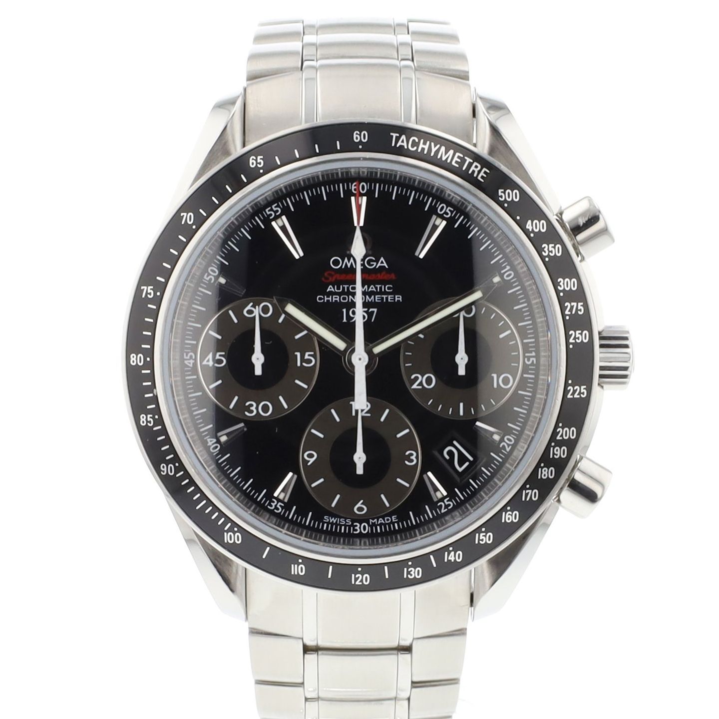 Omega Speedmaster Date 323.30.40.40.01.001 (2009) - Grey dial 40 mm Steel case (1/3)