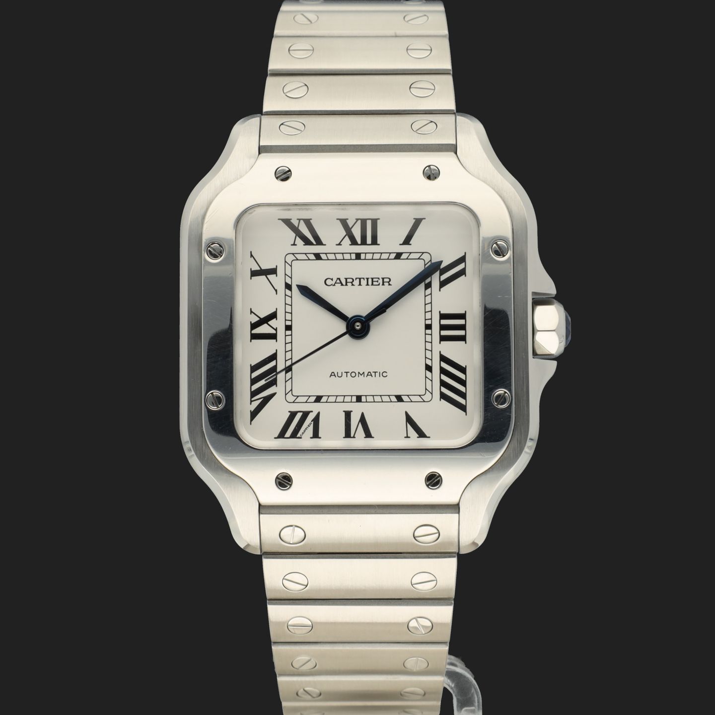 Cartier Santos WSSA0029 (2022) - Zilver wijzerplaat 35mm Staal (3/8)