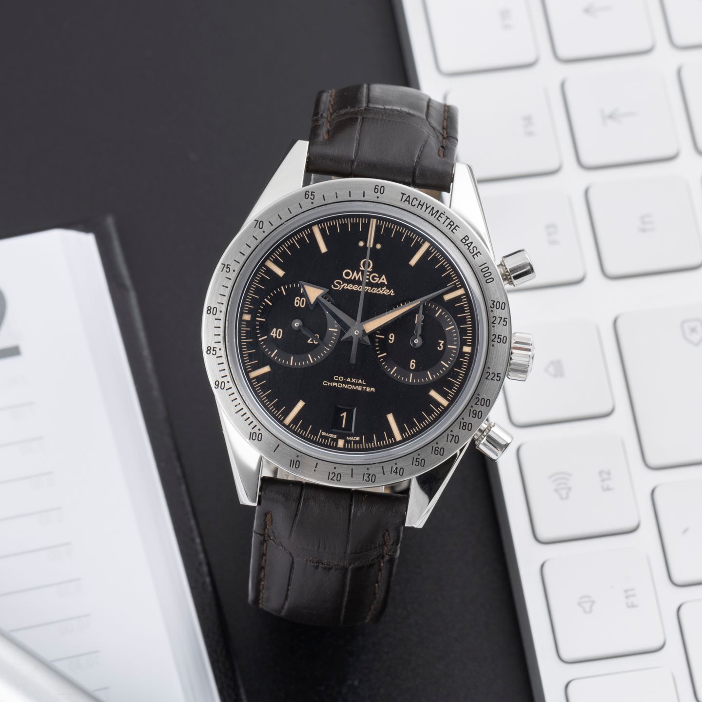 Omega Speedmaster '57 331.12.42.51.01.002 (Onbekend (willekeurig serienummer)) - Zwart wijzerplaat 42mm Staal (1/8)