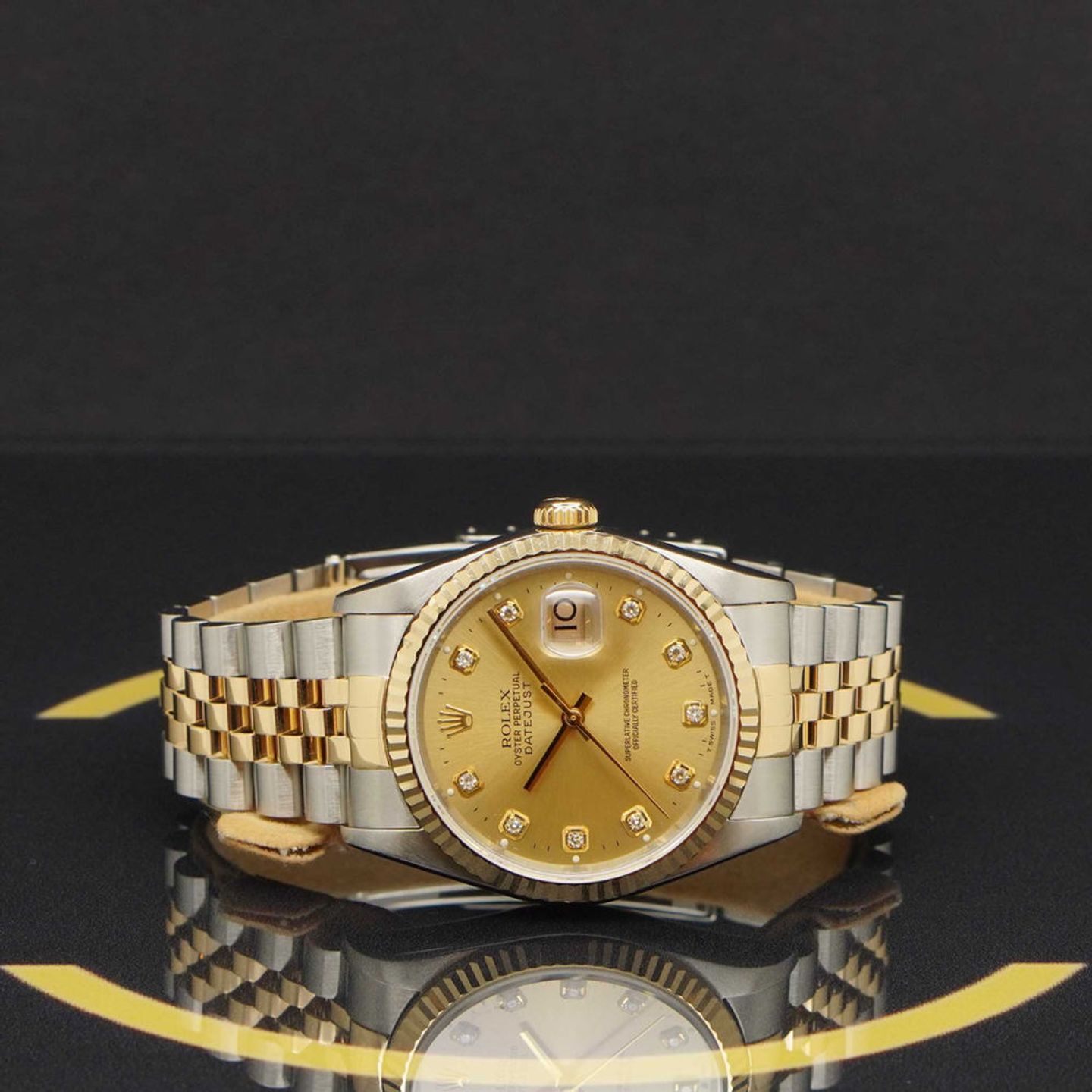 Rolex Datejust 36 16233 (1995) - Goud wijzerplaat 36mm Goud/Staal (4/7)
