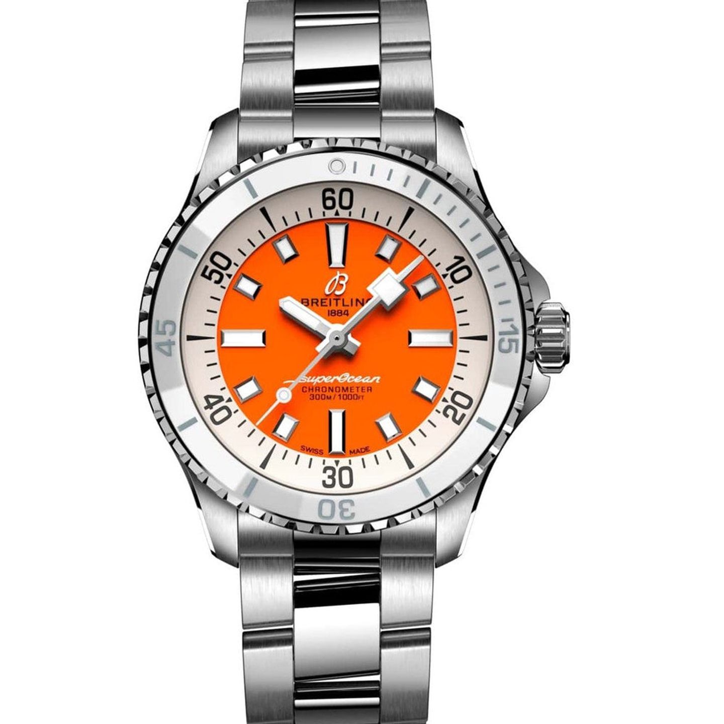 Breitling Superocean A17377211O1A1 (2026) - Orange dial 36 mm Steel case (1/1)