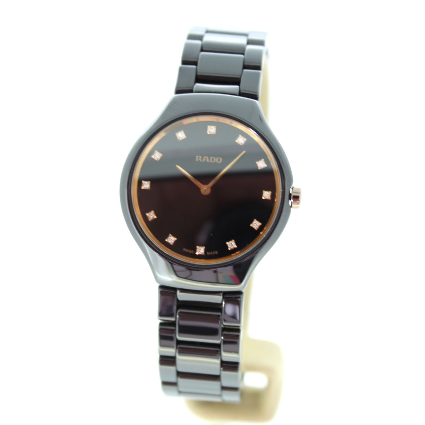 Rado True Thinline R27742722 (2018) - Zwart wijzerplaat 30mm Keramiek (1/6)