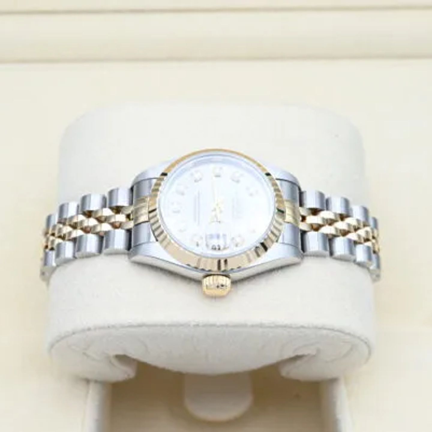 Rolex Lady-Datejust 69173 (1995) - Grey dial 26 mm Gold/Steel case (4/7)