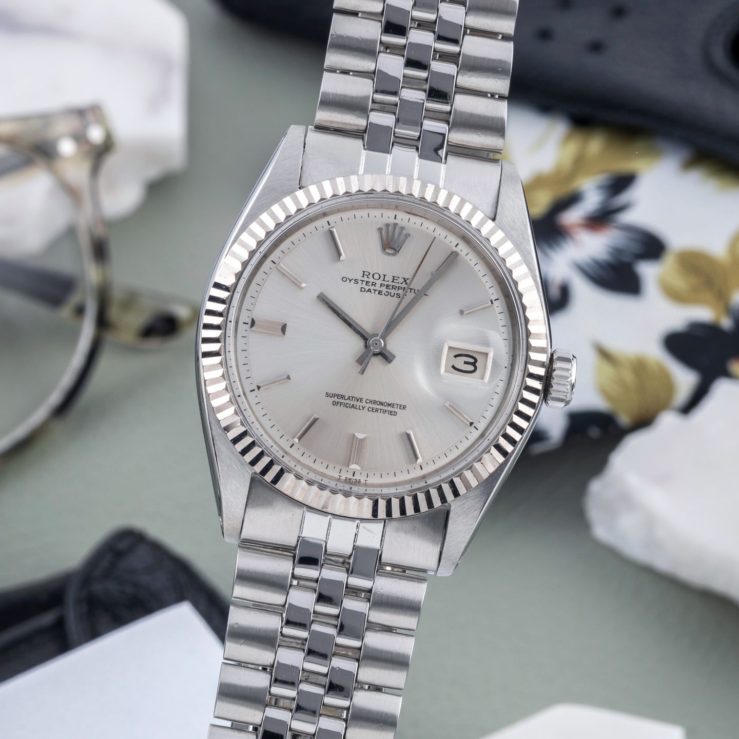 Rolex Datejust 1601 (1972) - 36mm Staal (3/8)