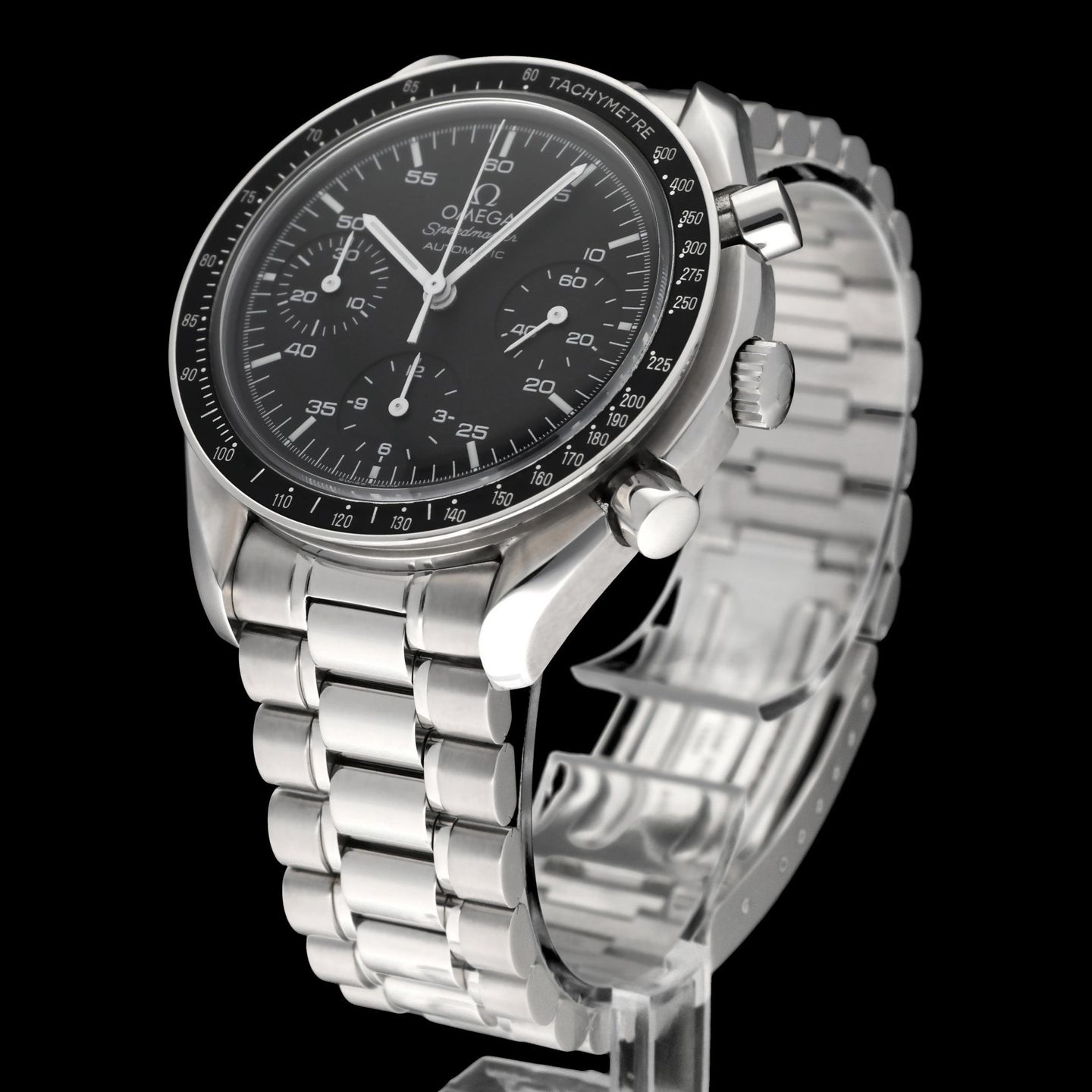 Omega Speedmaster Reduced 3510.50.00 (1998) - Black dial 39 mm Steel case (4/8)