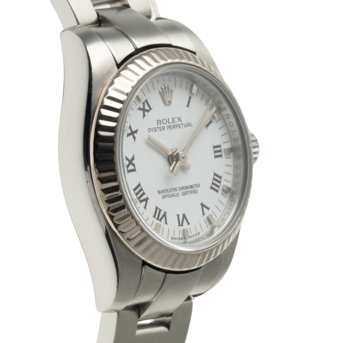 Rolex Oyster Perpetual 26 176234 (2008) - White dial 26 mm Steel case (7/8)