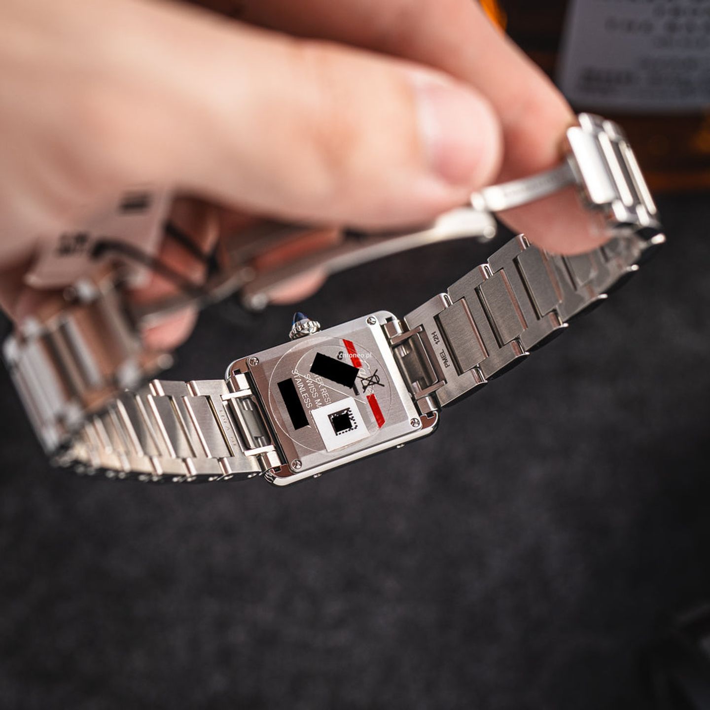 Cartier Tank WSTA0107 (2025) - Silver dial 22 mm Steel case (6/8)