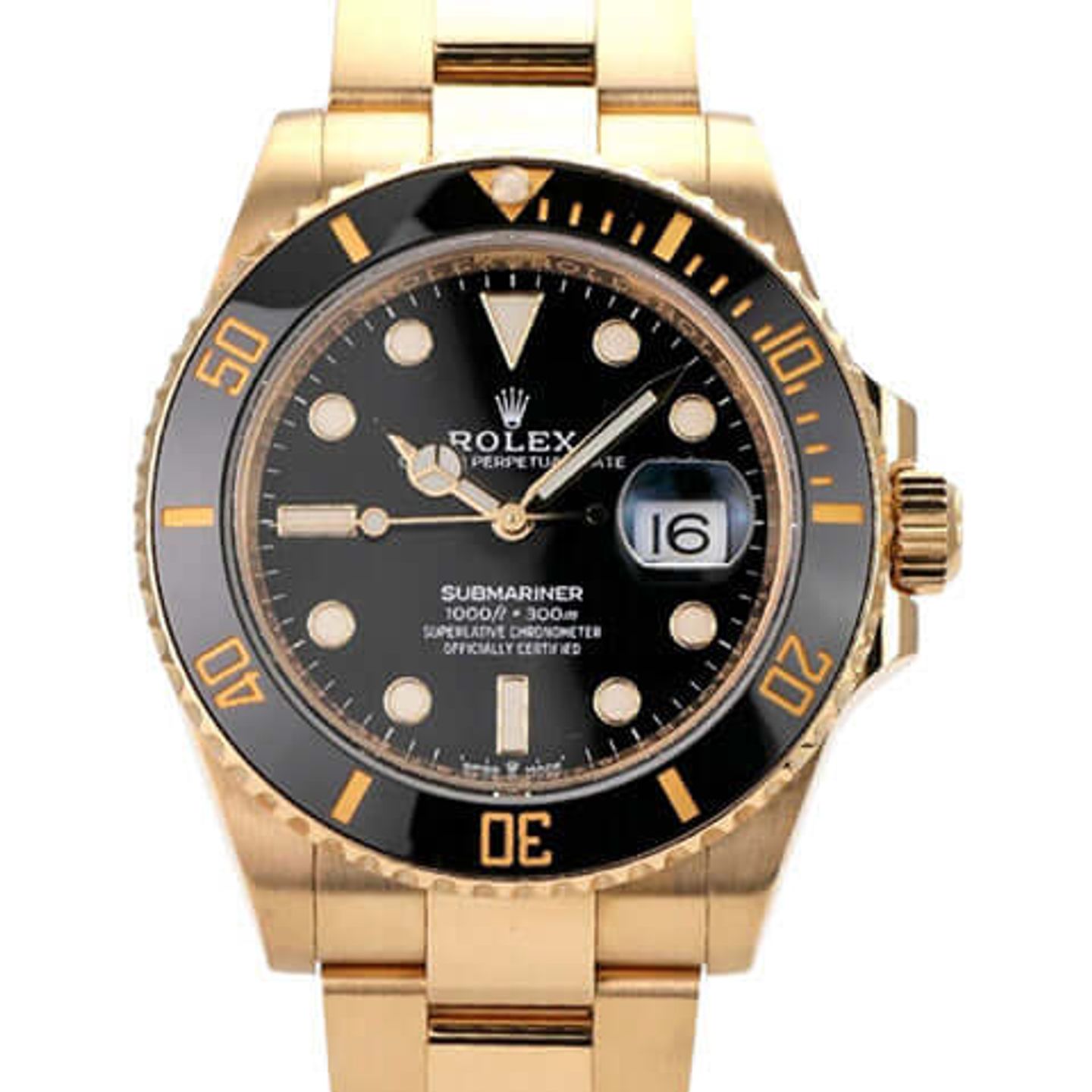 Rolex Submariner Date 126618LN (2021) - Black dial 41 mm Yellow Gold case (1/8)