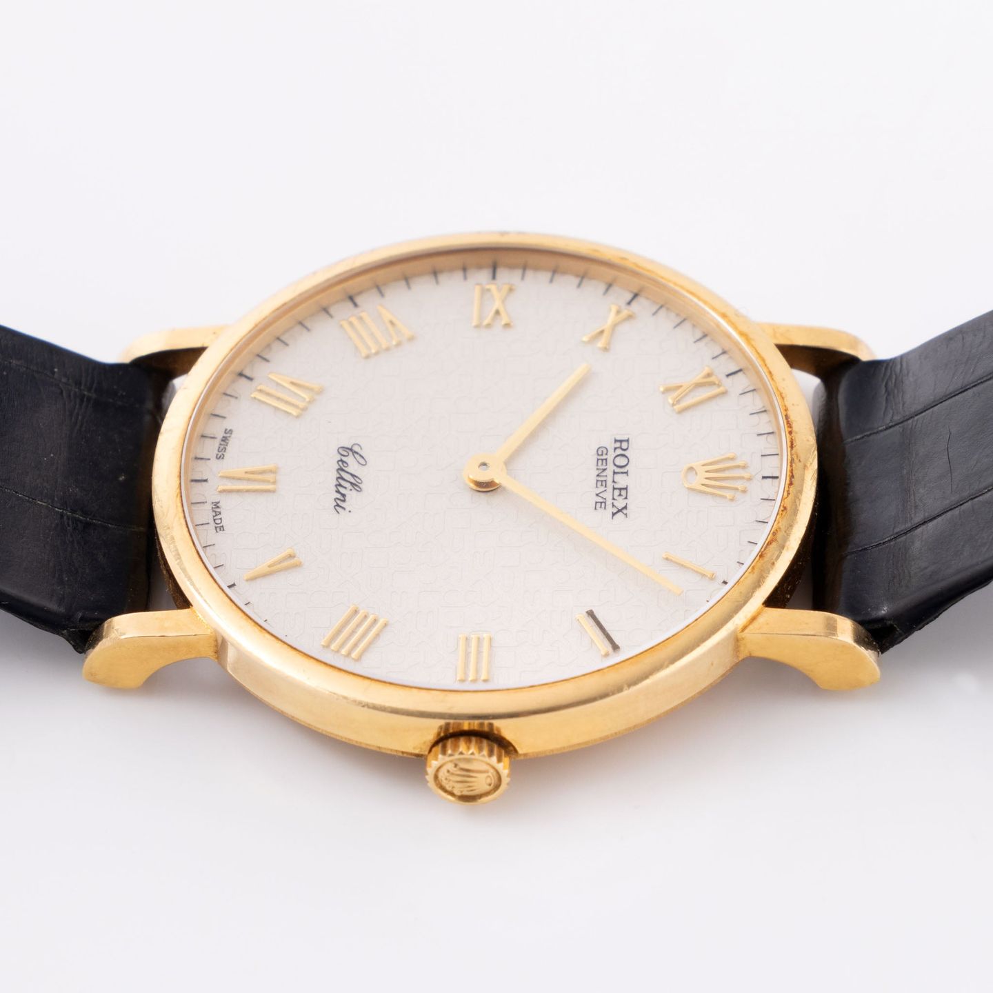 Rolex Cellini 5112 (1991) - Wit wijzerplaat 32mm Geelgoud (5/8)