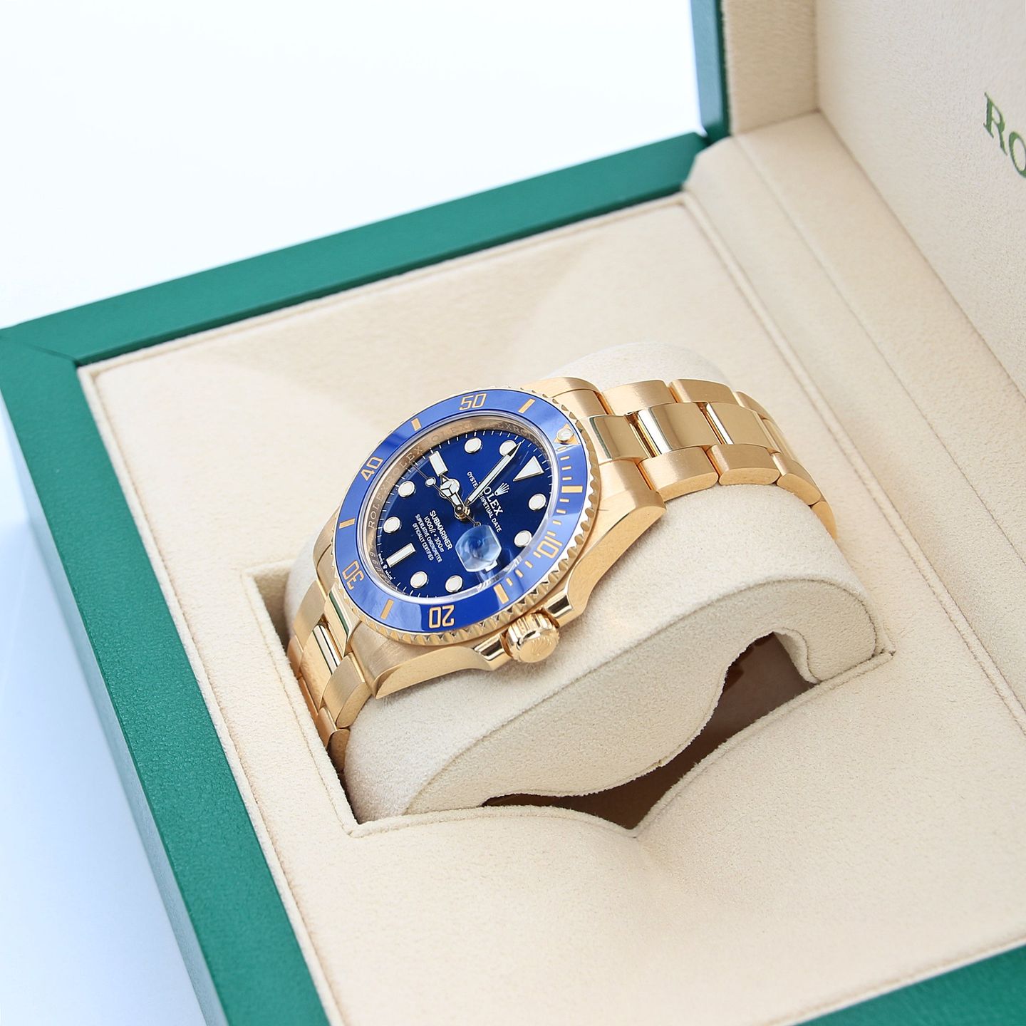 Rolex Submariner Date 126618LB (2022) - Blauw wijzerplaat 41mm Geelgoud (3/8)